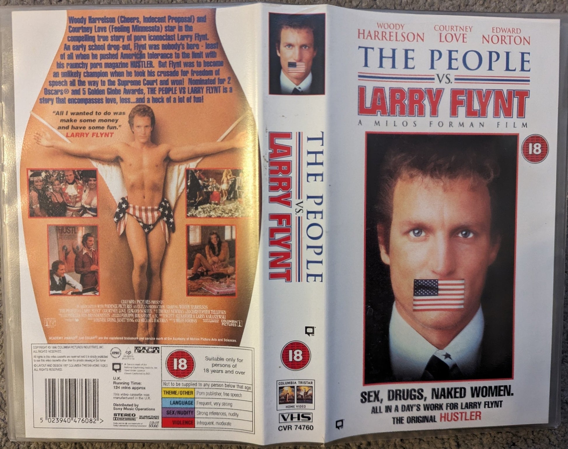 The People Vs Larry Flint (1996) VHS Video - Flippin Retro Video Shop