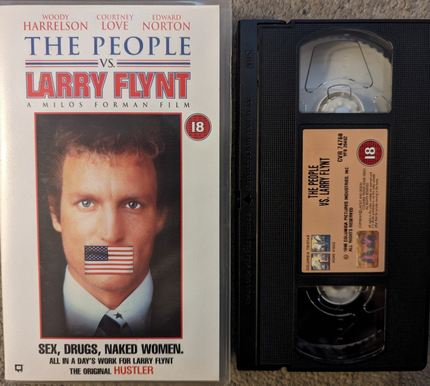 The People Vs Larry Flint (1996) VHS Video - Flippin Retro Video Shop