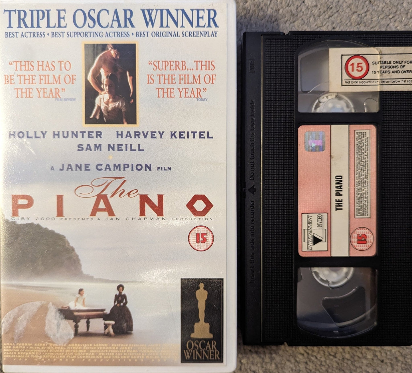 The Piano (1993) VHS Video Ex Rental - Flippin Retro Video Shop