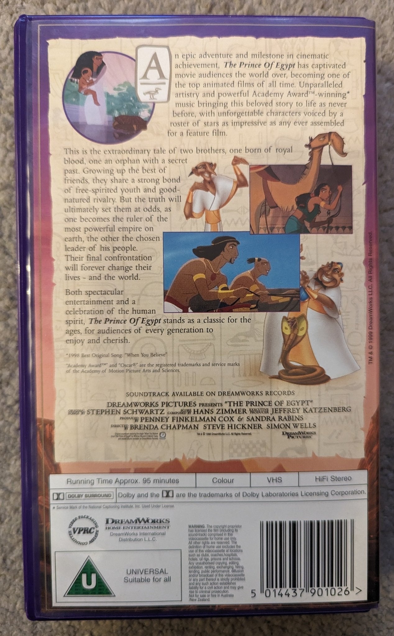 The Prince Of Egypt (1998) VHS Video - Flippin Retro Video Shop