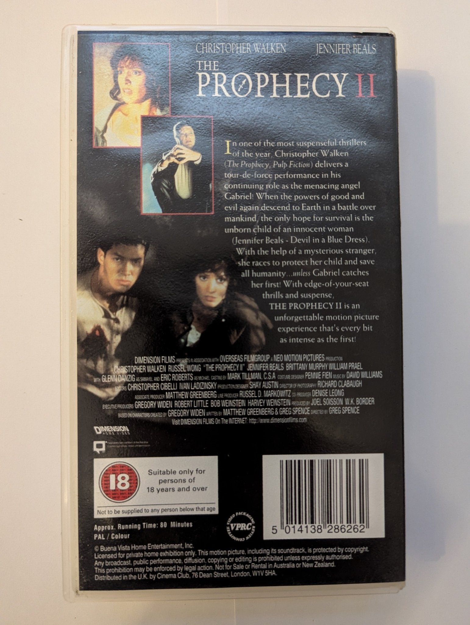 The Prophecy 2 (1998) VHS Video - Flippin Retro