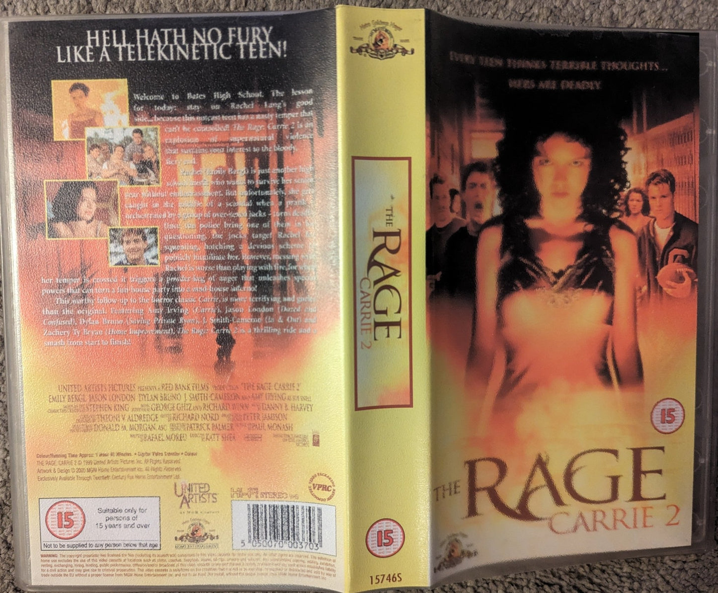 The Rage Carrie 2 (1999) VHS Video - Flippin Retro Video Shop