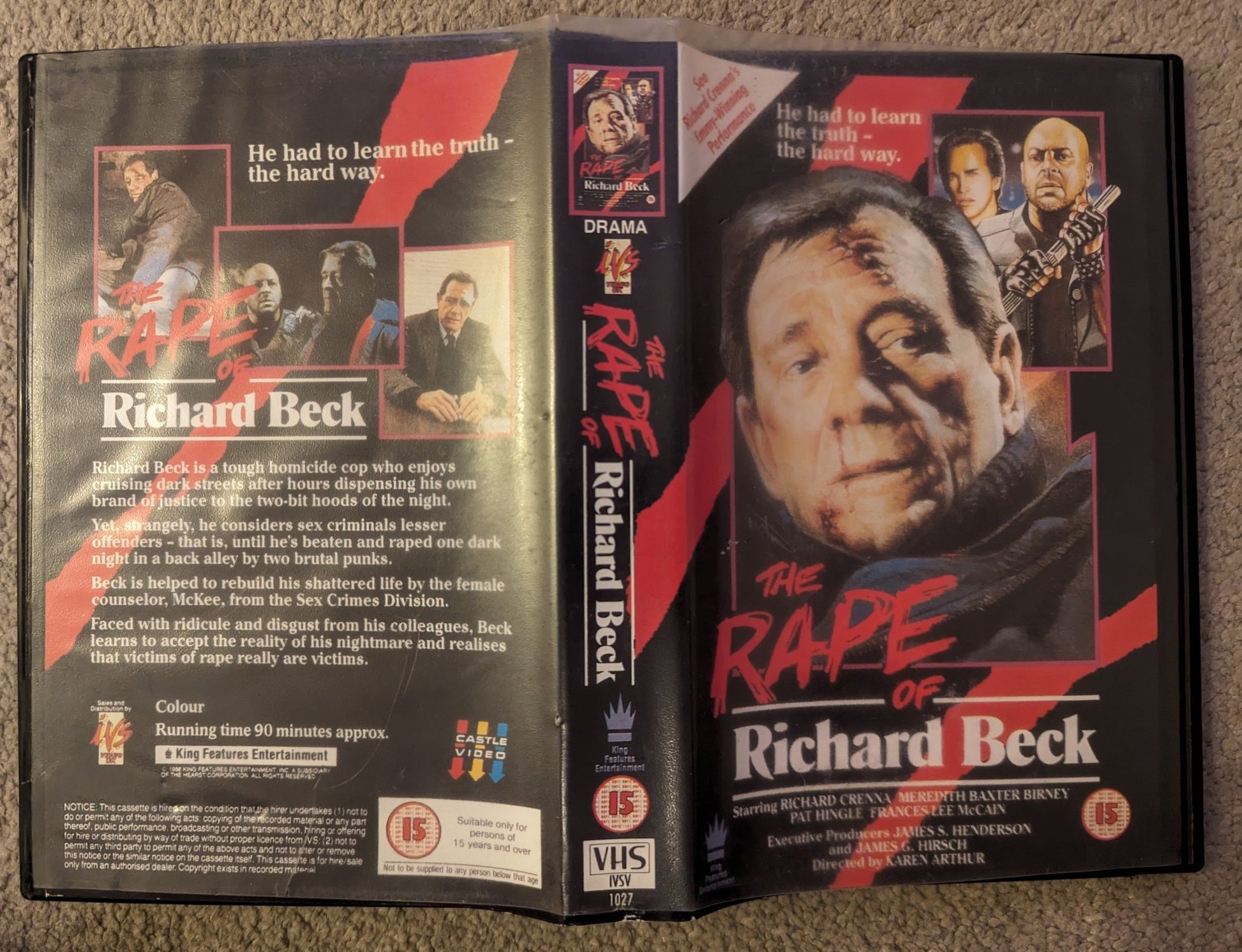 The Rape Of Richard Beck (1985) VHS Video Ex Rental - Flippin Retro Video Shop