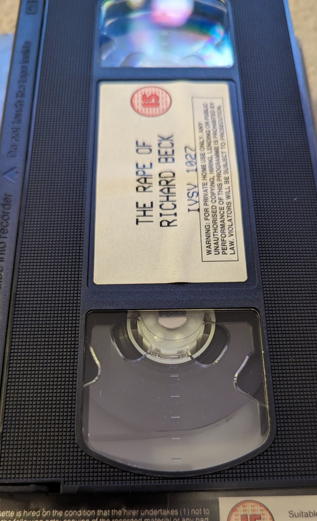 The Rape Of Richard Beck (1985) VHS Video Ex Rental - Flippin Retro Video Shop