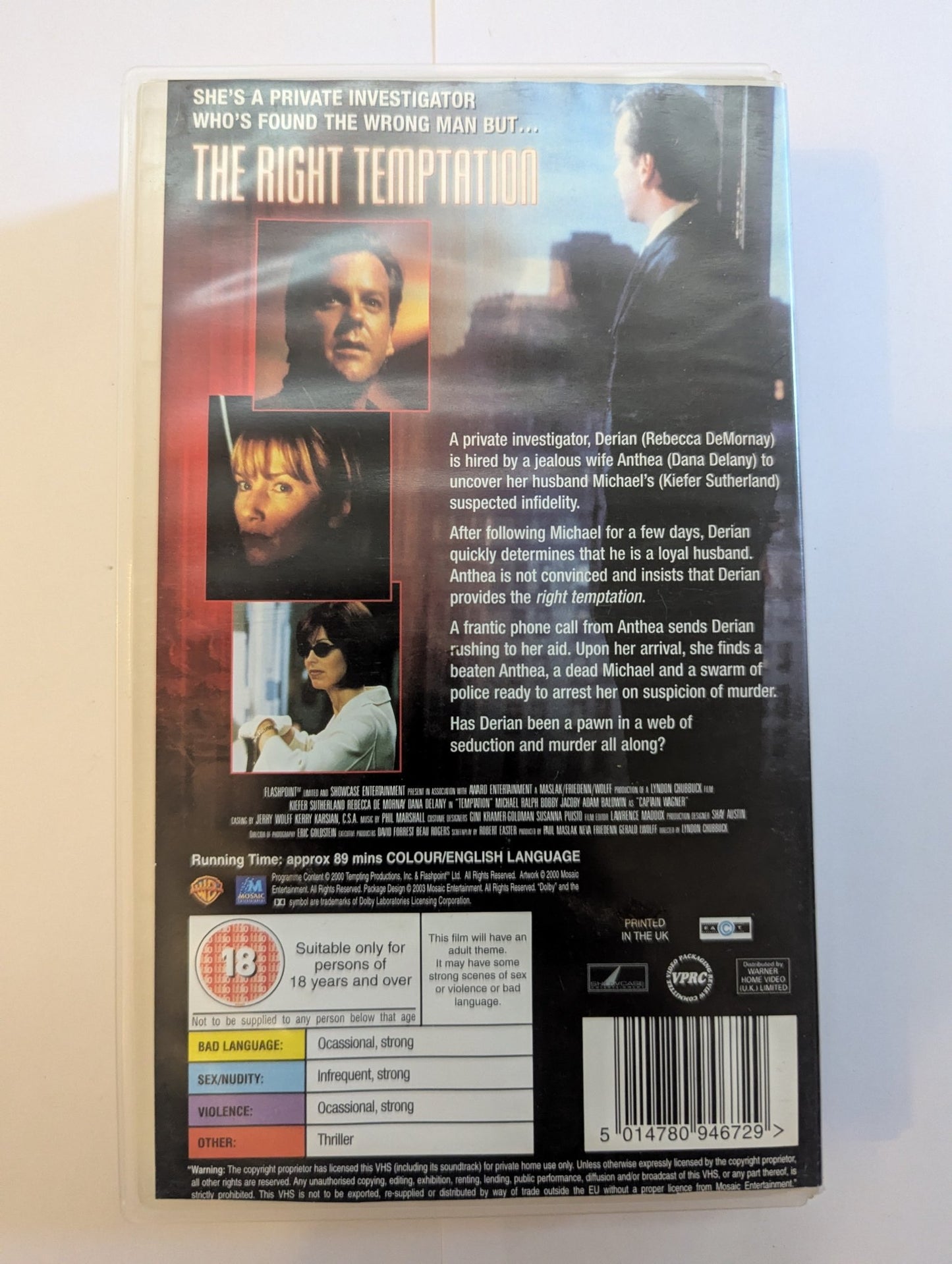 The Right Temptation (2000) VHS Video - Flippin Retro Video Shop