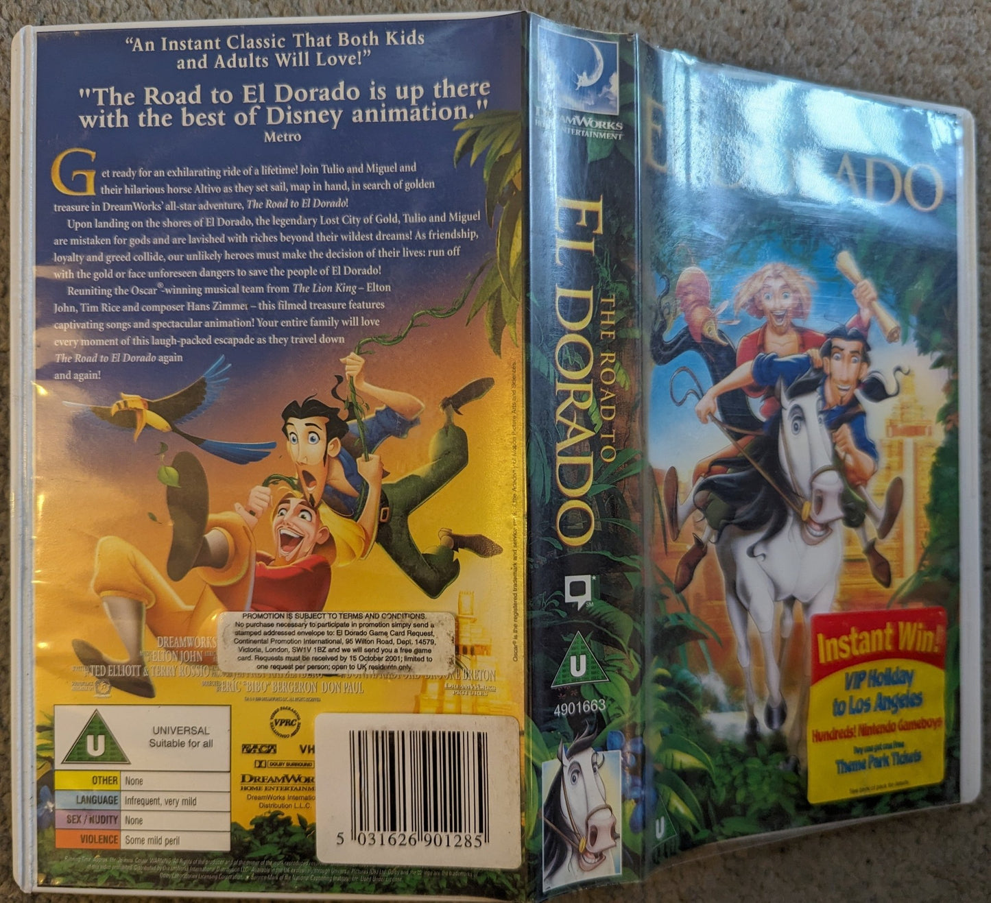 The Road To El Dorado (2000) VHS Video - Flippin Retro Video Shop