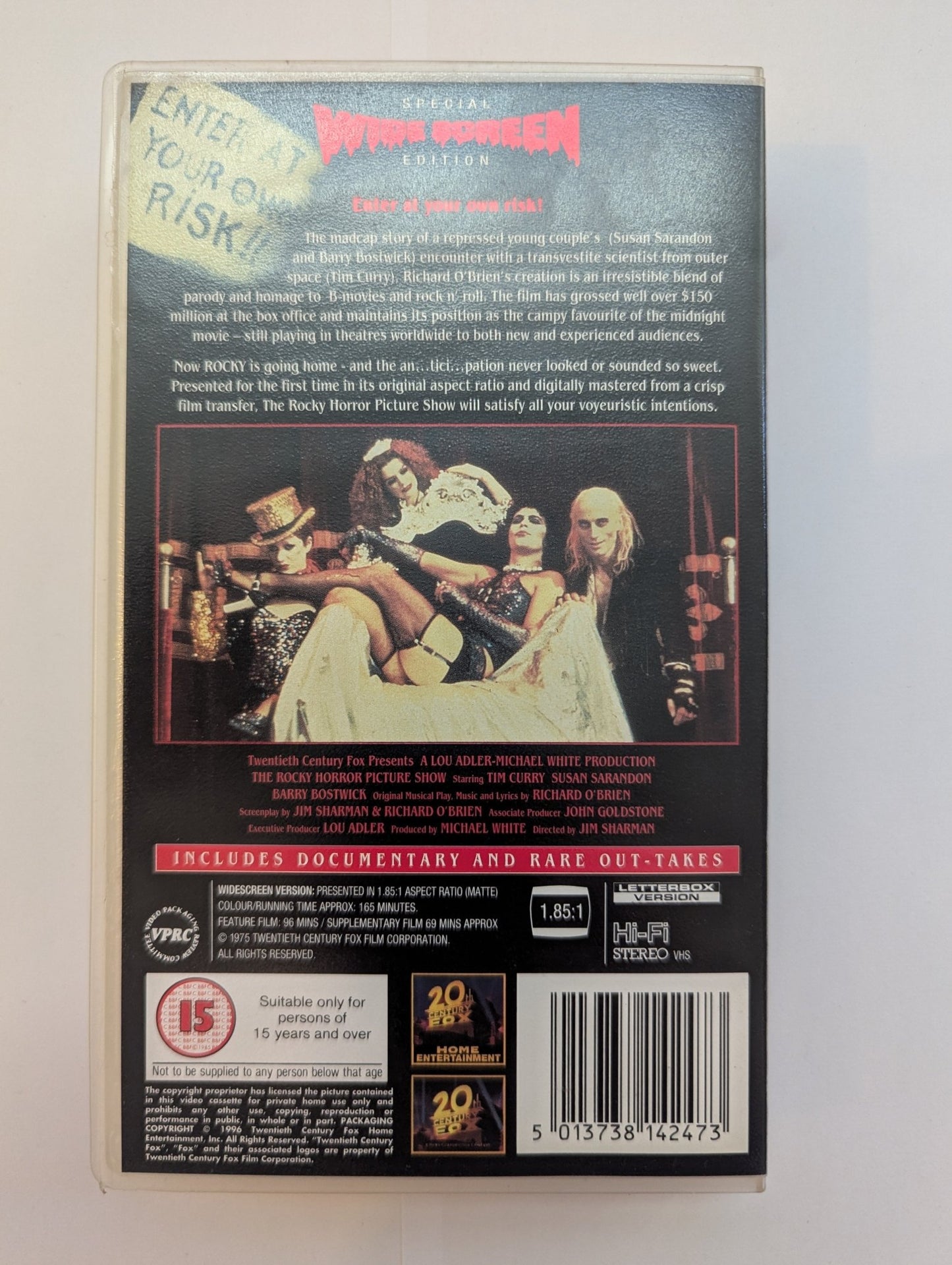 The Rocky Horror Picture Show (1975) VHS Video Wide - screen - Flippin Retro Video Shop