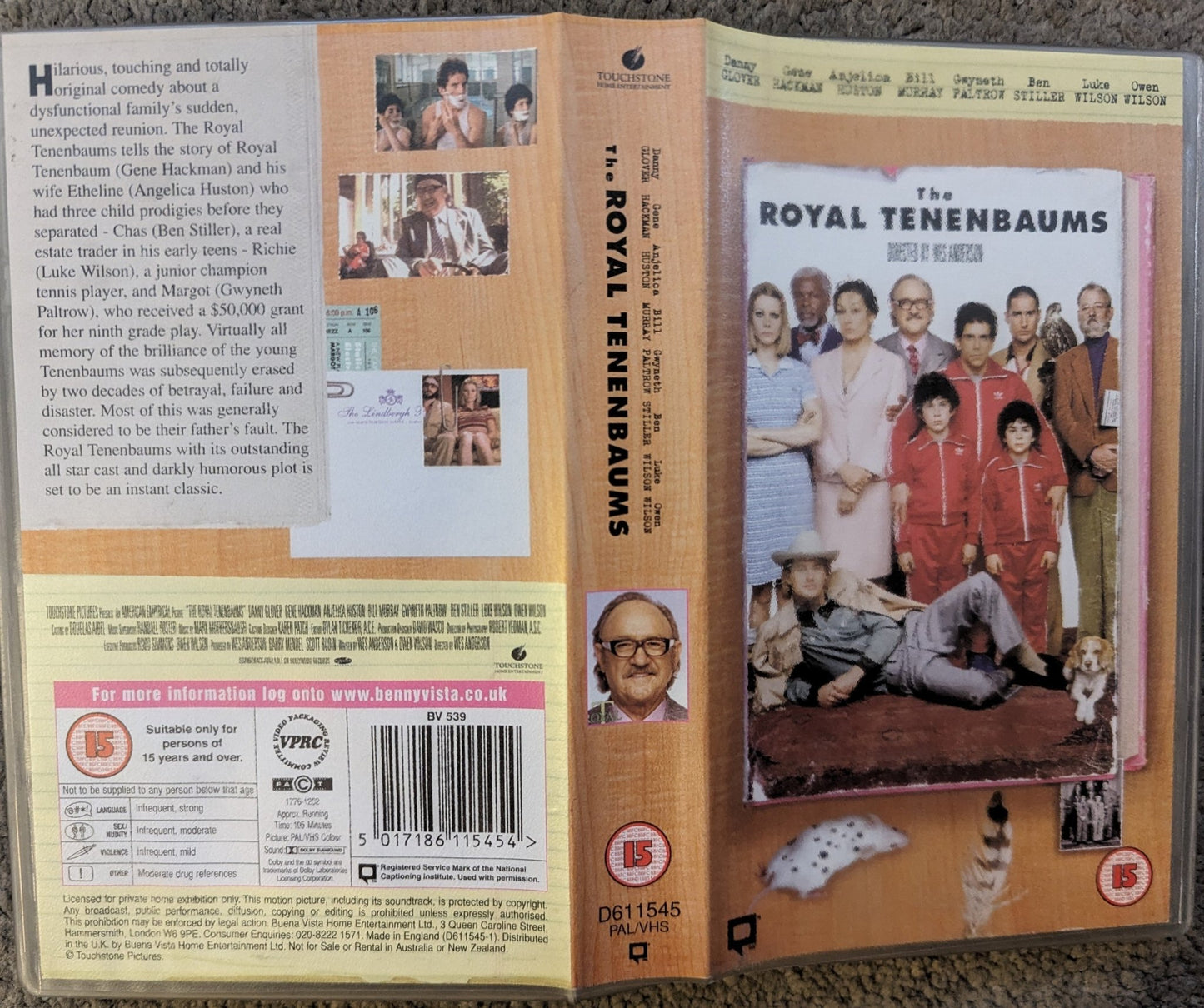 The Royal Tenenbaums (2001) VHS Video - Flippin Retro Video Shop