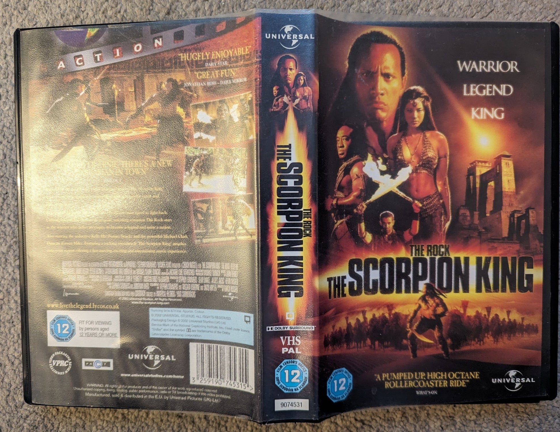 The Scorpion King (2002) VHS Video Ex Rental - Flippin Retro Video Shop