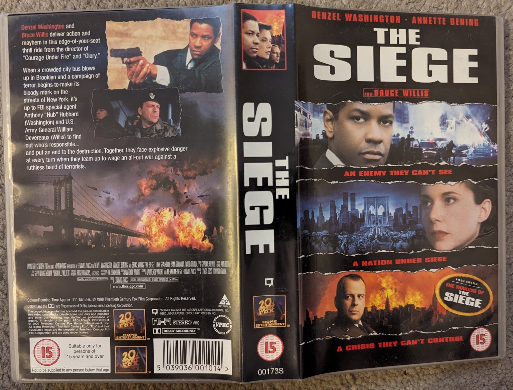 The Siege (1998) VHS Video - Flippin Retro Video Shop