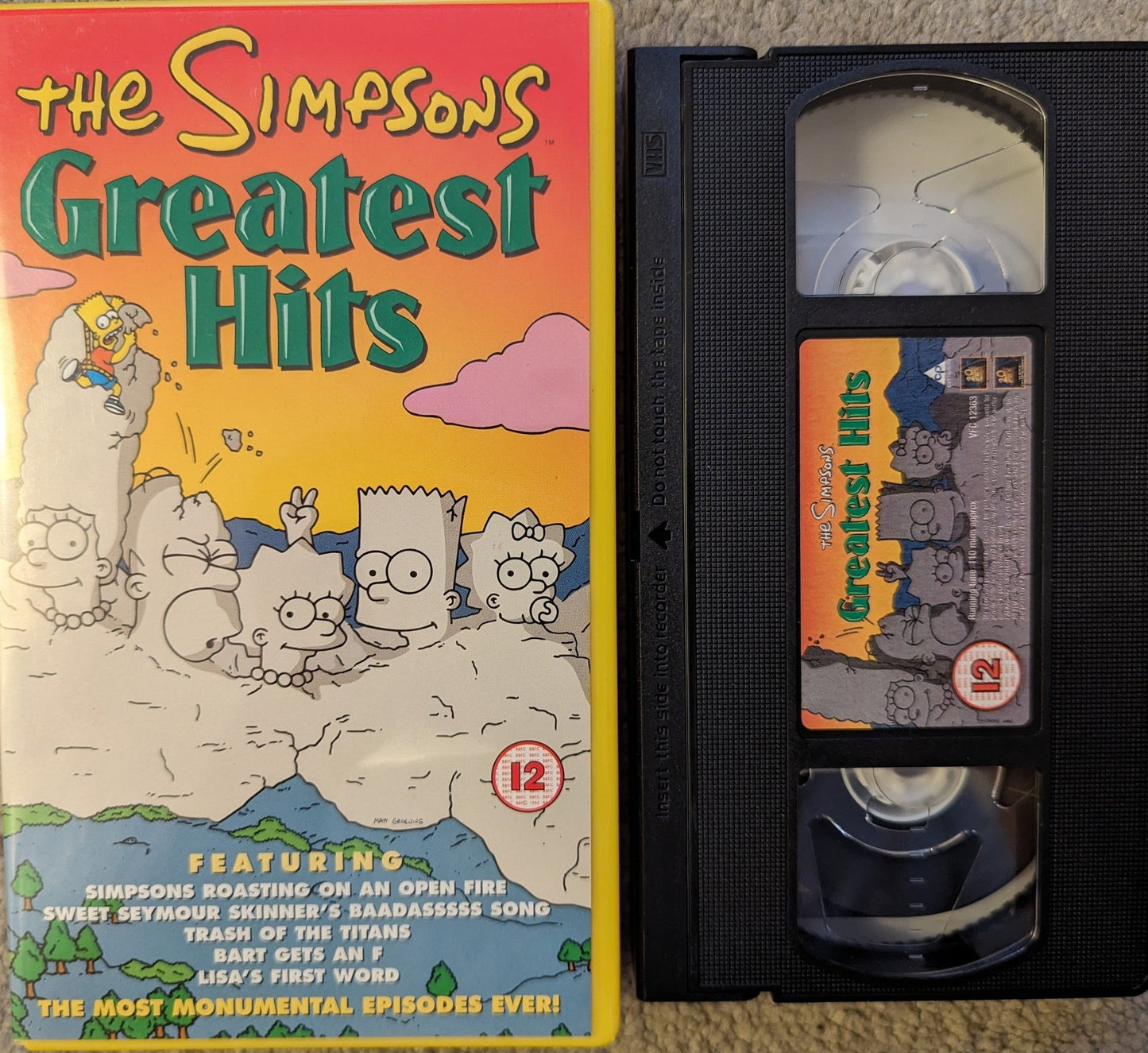 The Simpsons Greatest Hits VHS Video - Flippin Retro Video Shop