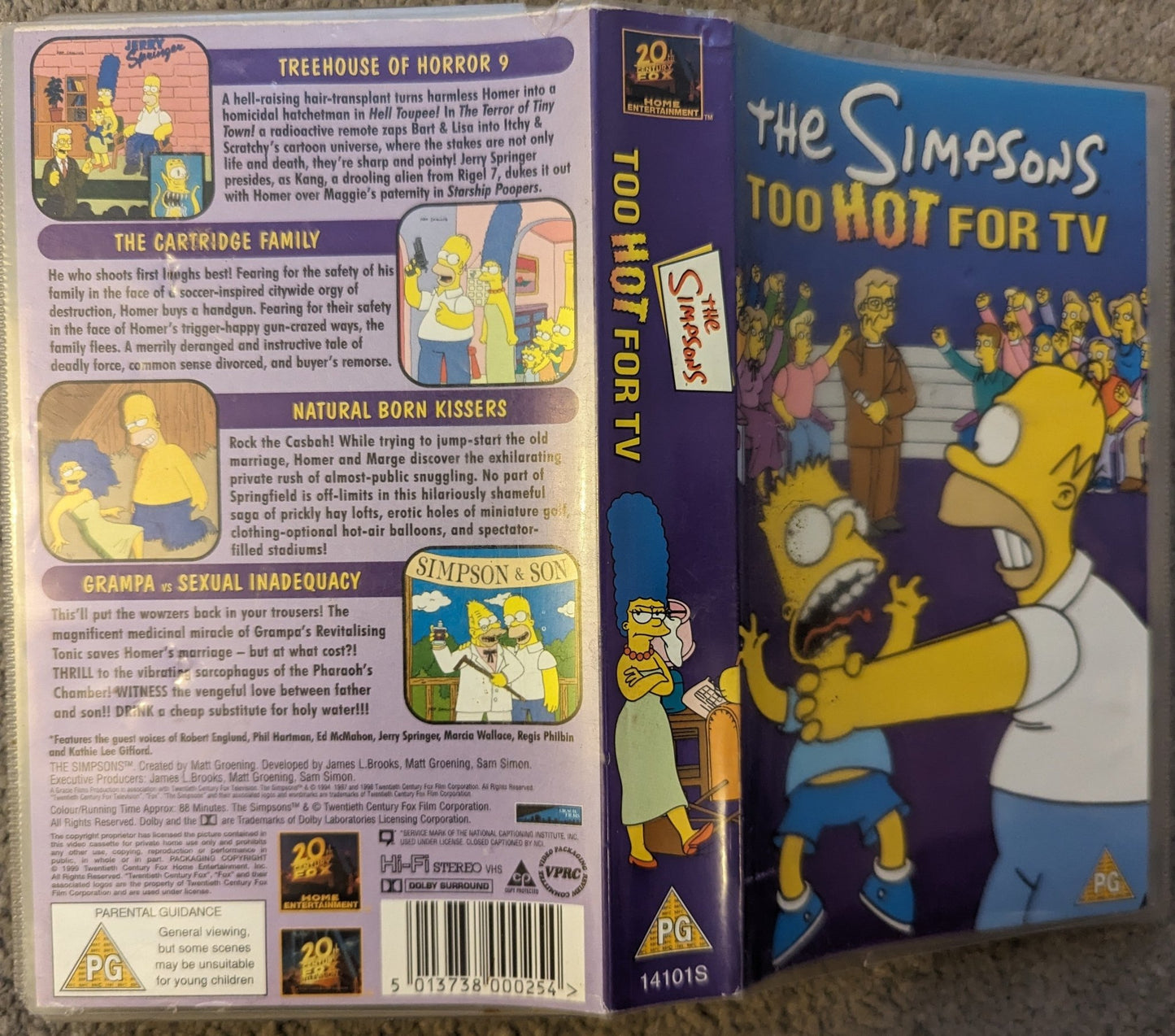 The Simpsons Too Hot For TV VHS Video - Flippin Retro Video Shop