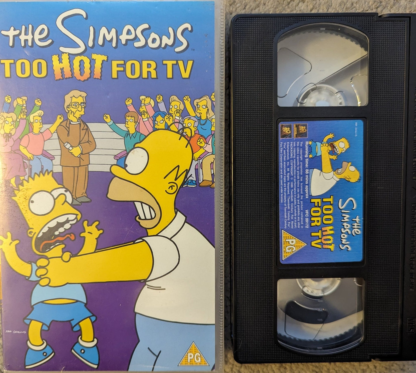 The Simpsons Too Hot For TV VHS Video - Flippin Retro Video Shop