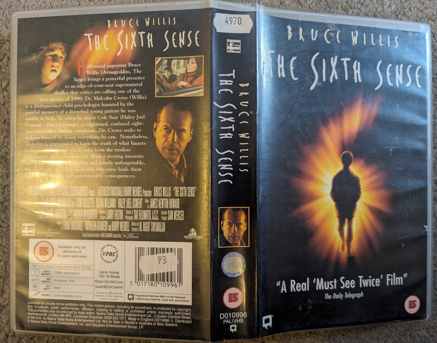 The Sixth Sense (1999) VHS Video Ex Rental - Flippin Retro Video Shop