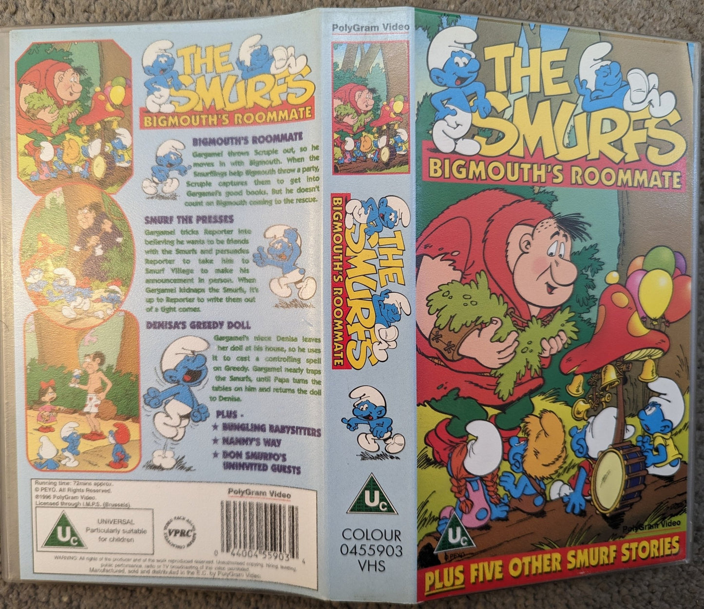 The Smurfs Big - mouths Roommate VHS Video - Flippin Retro Video Shop