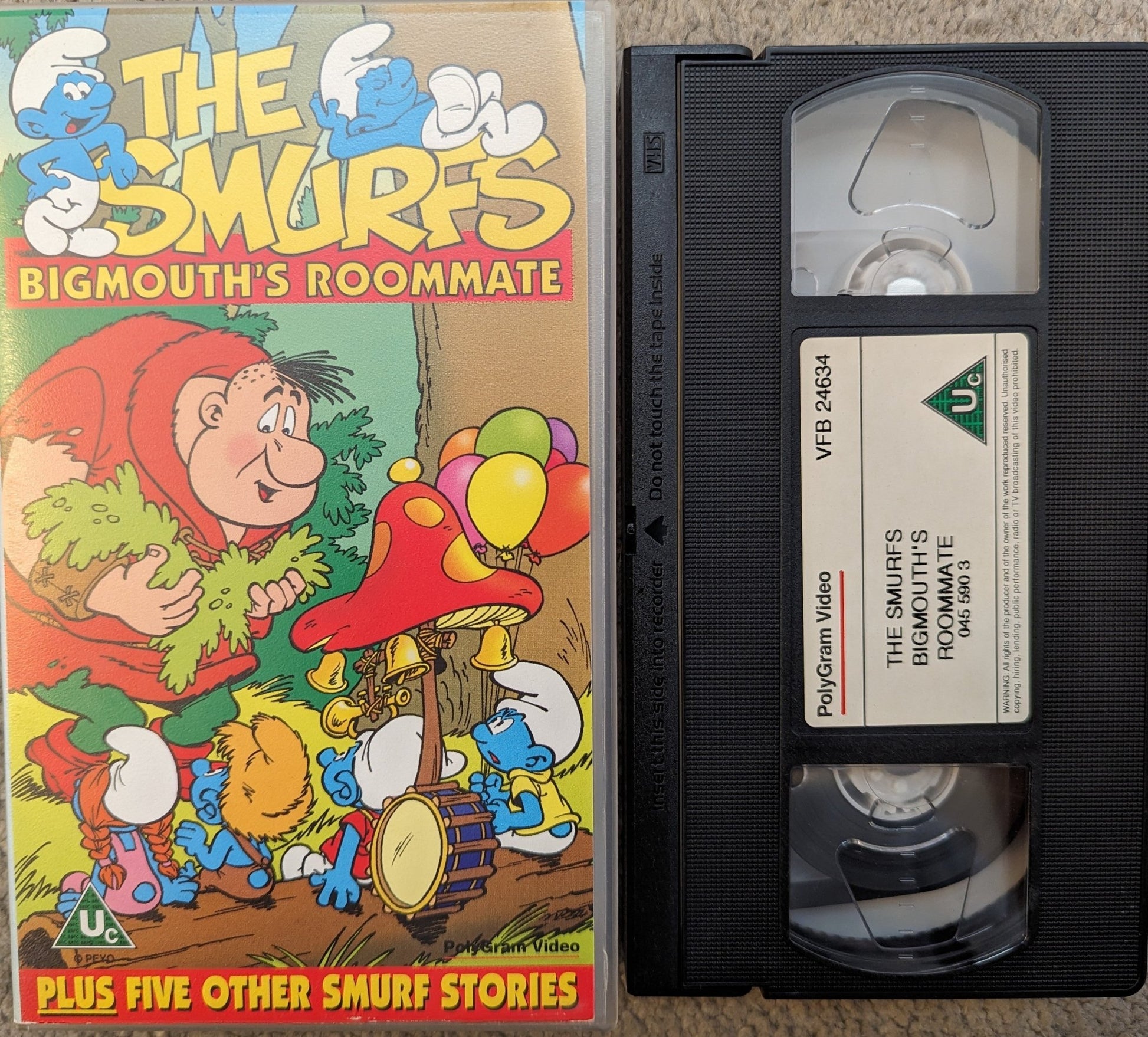 The Smurfs Big - mouths Roommate VHS Video - Flippin Retro Video Shop