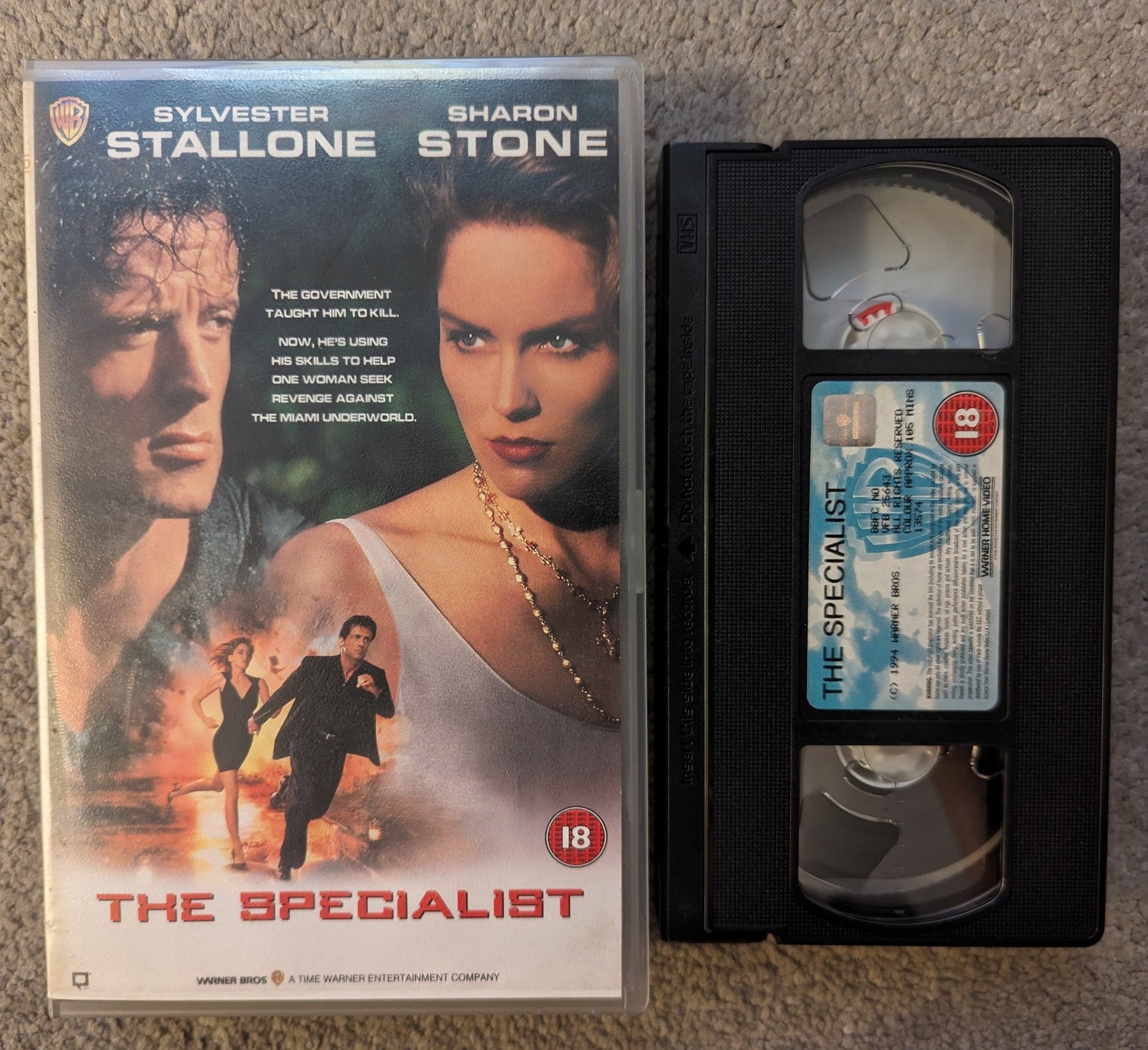 The Specialist (1994) VHS Video Ex Rental - Flippin Retro Video Shop