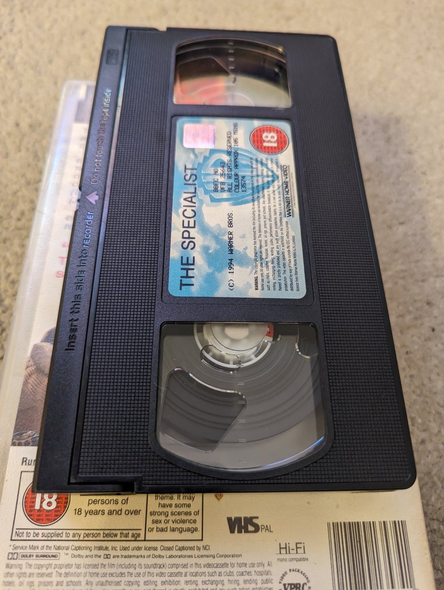 The Specialist (1994) VHS Video Ex Rental - Flippin Retro Video Shop