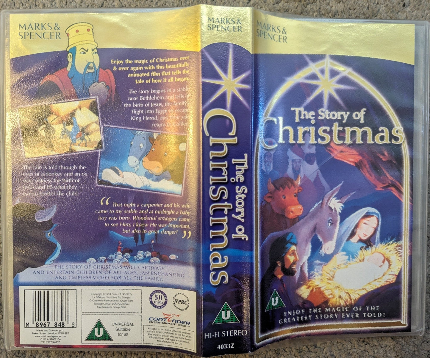 The Story Of Christmas Marks & Spencer Video VHS Video - Flippin Retro Video Shop