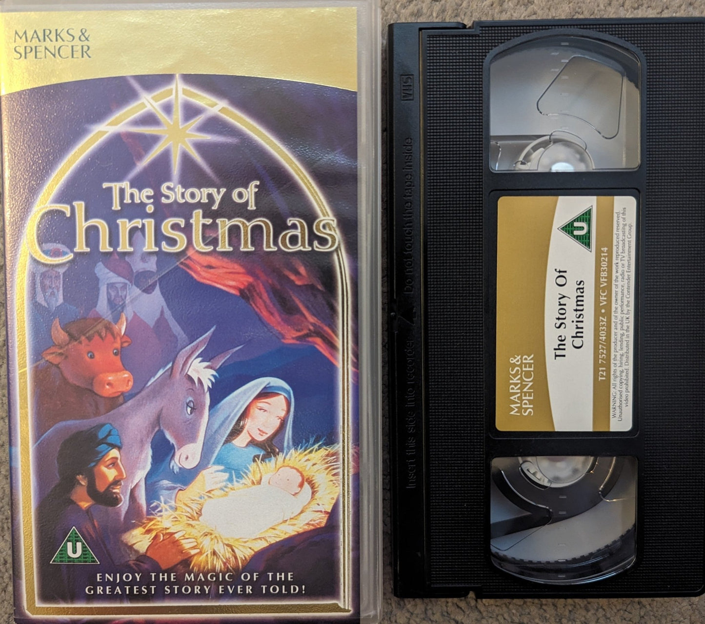 The Story Of Christmas Marks & Spencer Video VHS Video - Flippin Retro Video Shop