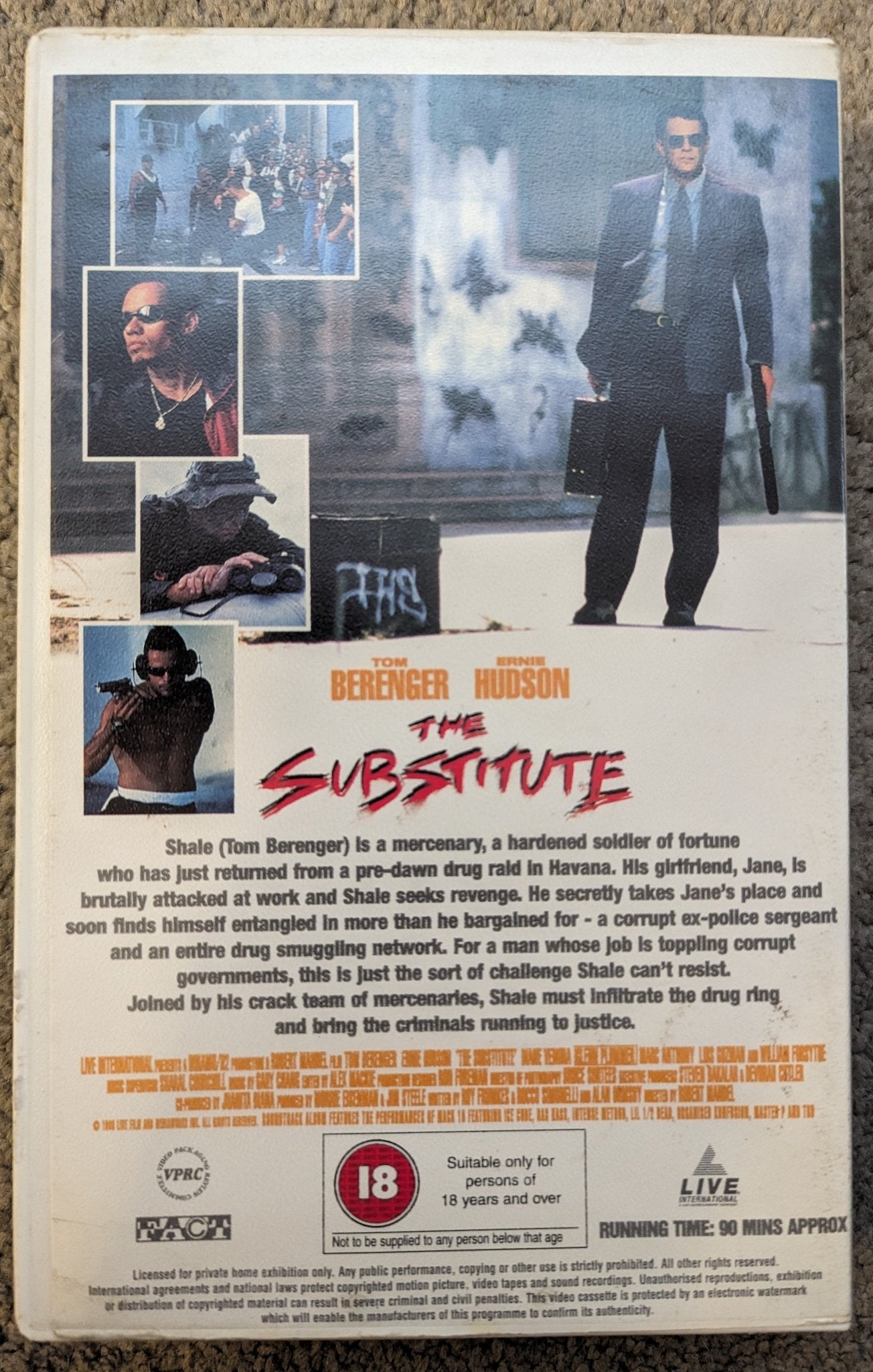 The Substitute (1996) VHS Video Ex Rental - Flippin Retro Video Shop