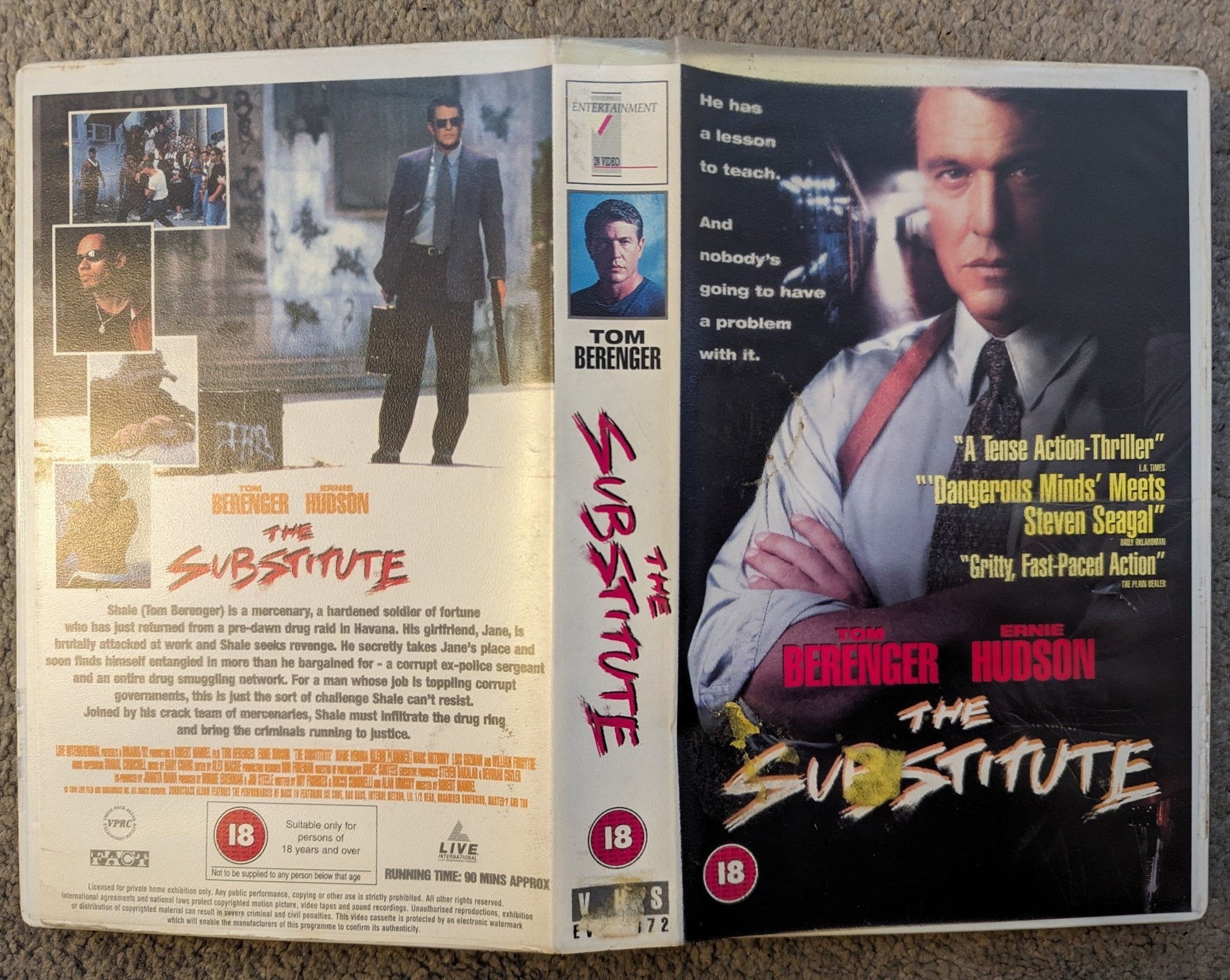 The Substitute (1996) VHS Video Ex Rental - Flippin Retro Video Shop