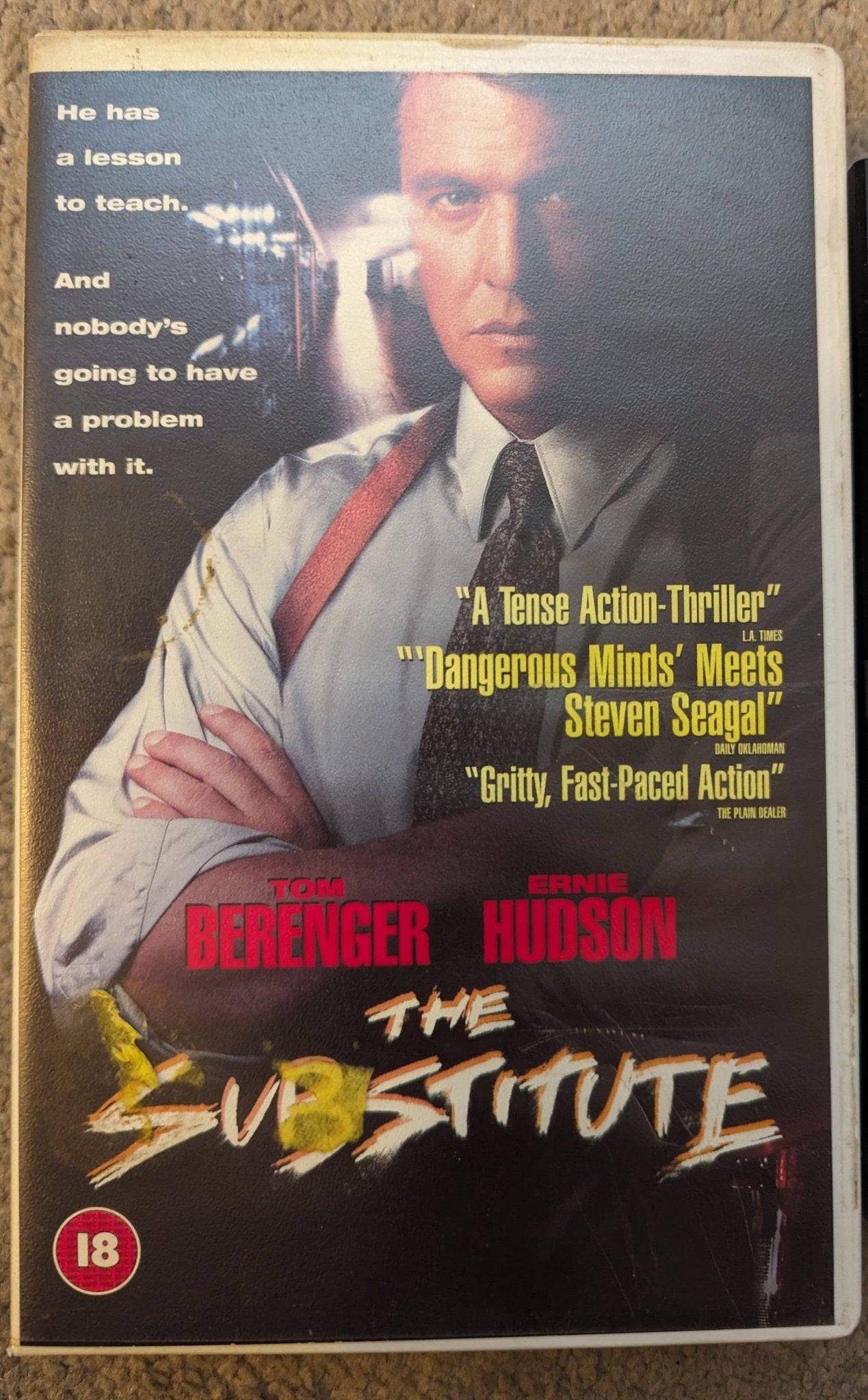 The Substitute (1996) VHS Video Ex Rental - Flippin Retro Video Shop