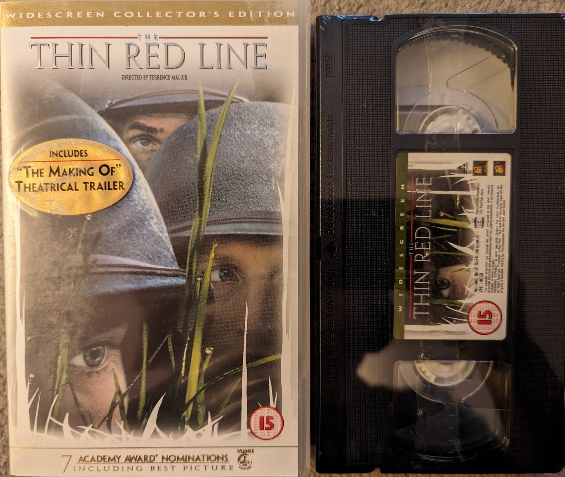 The Thin Red Line (1998) VHS Video *Sealed* - Flippin Retro Video Shop