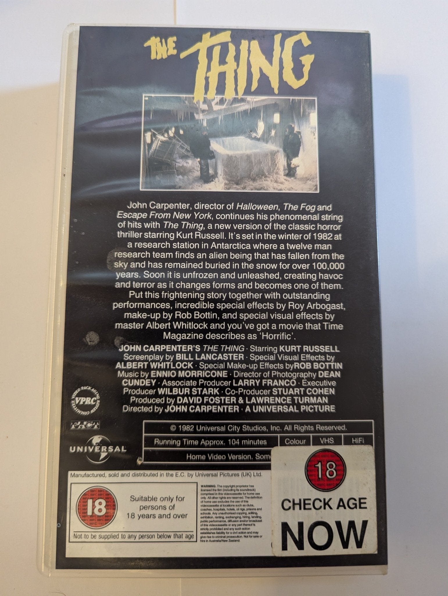 The Thing (1982) VHS Video Alt - Flippin Retro