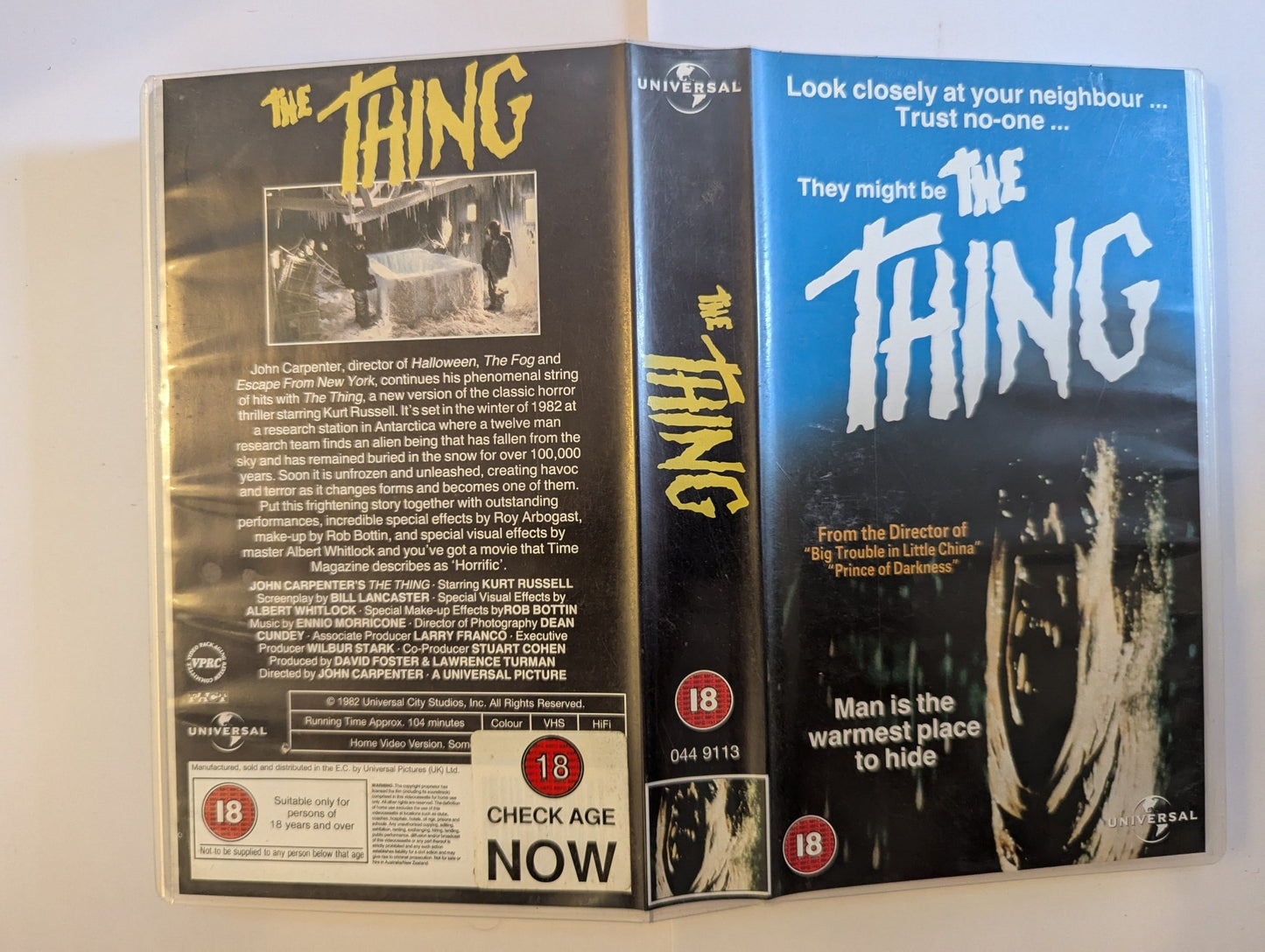 The Thing (1982) VHS Video Alt - Flippin Retro