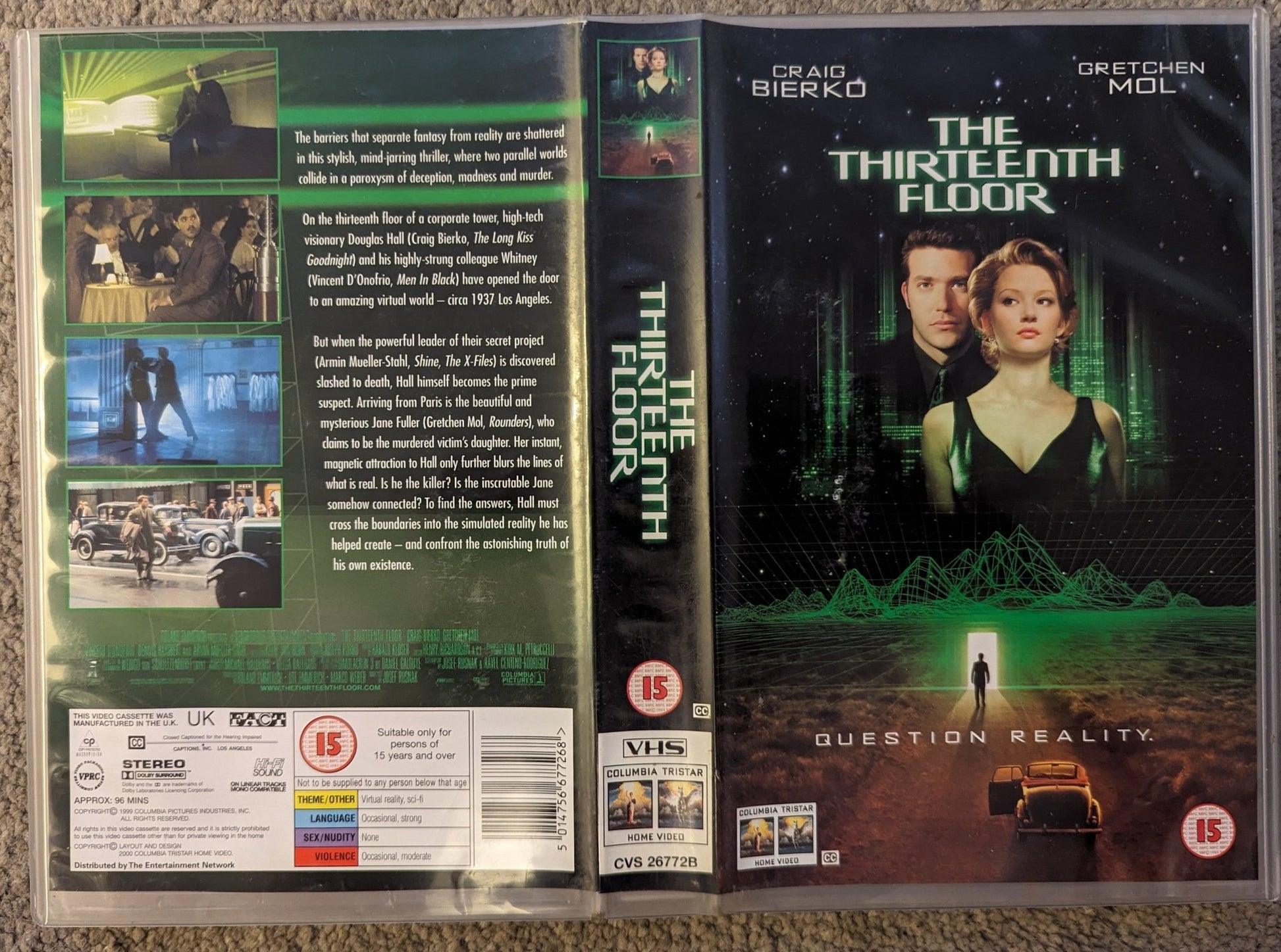 The Thirteenth Floor (1999) VHS Video Ex Rental - Flippin Retro Video Shop