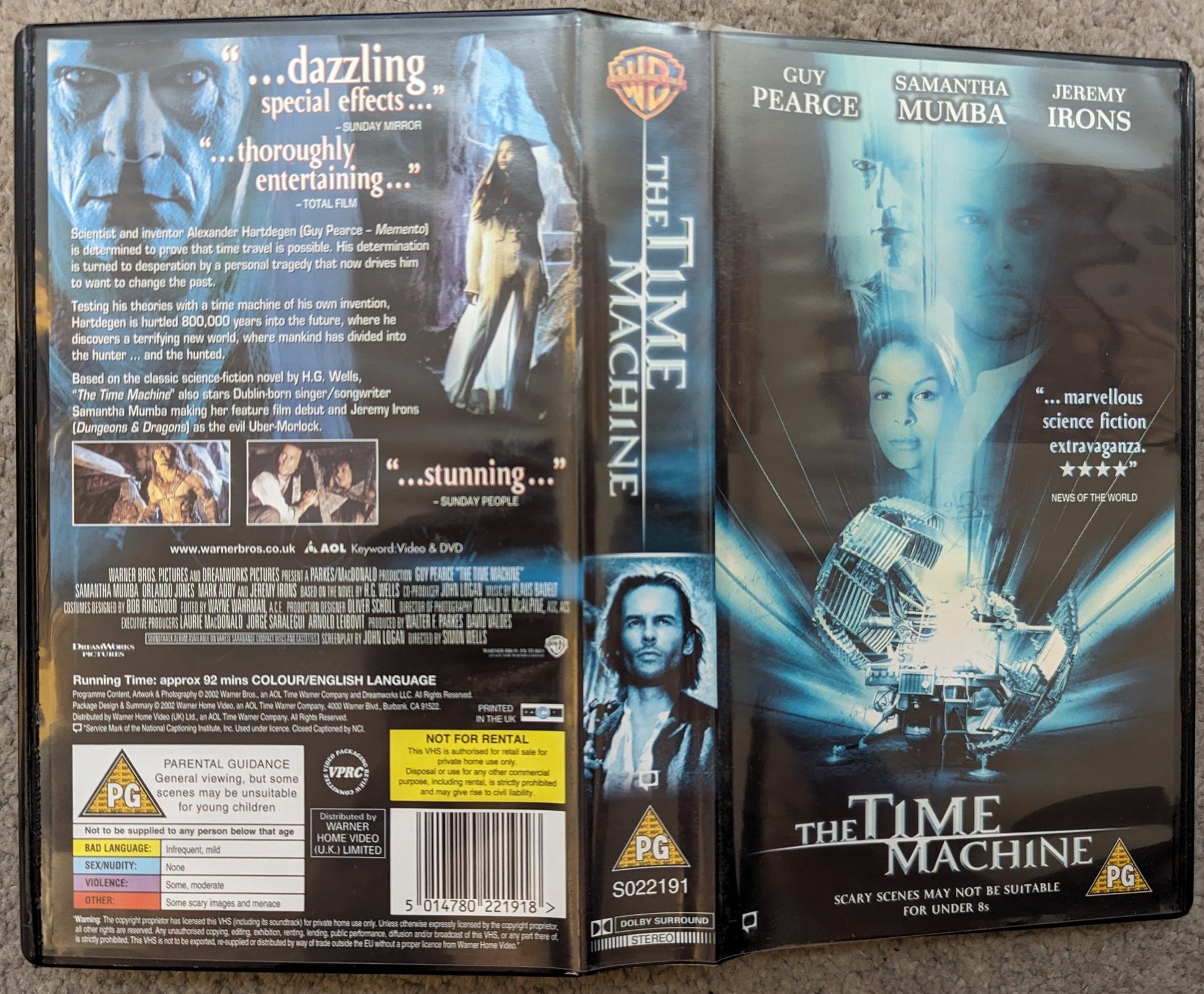 The Time Machine (2002) VHS Video - Flippin Retro Video Shop