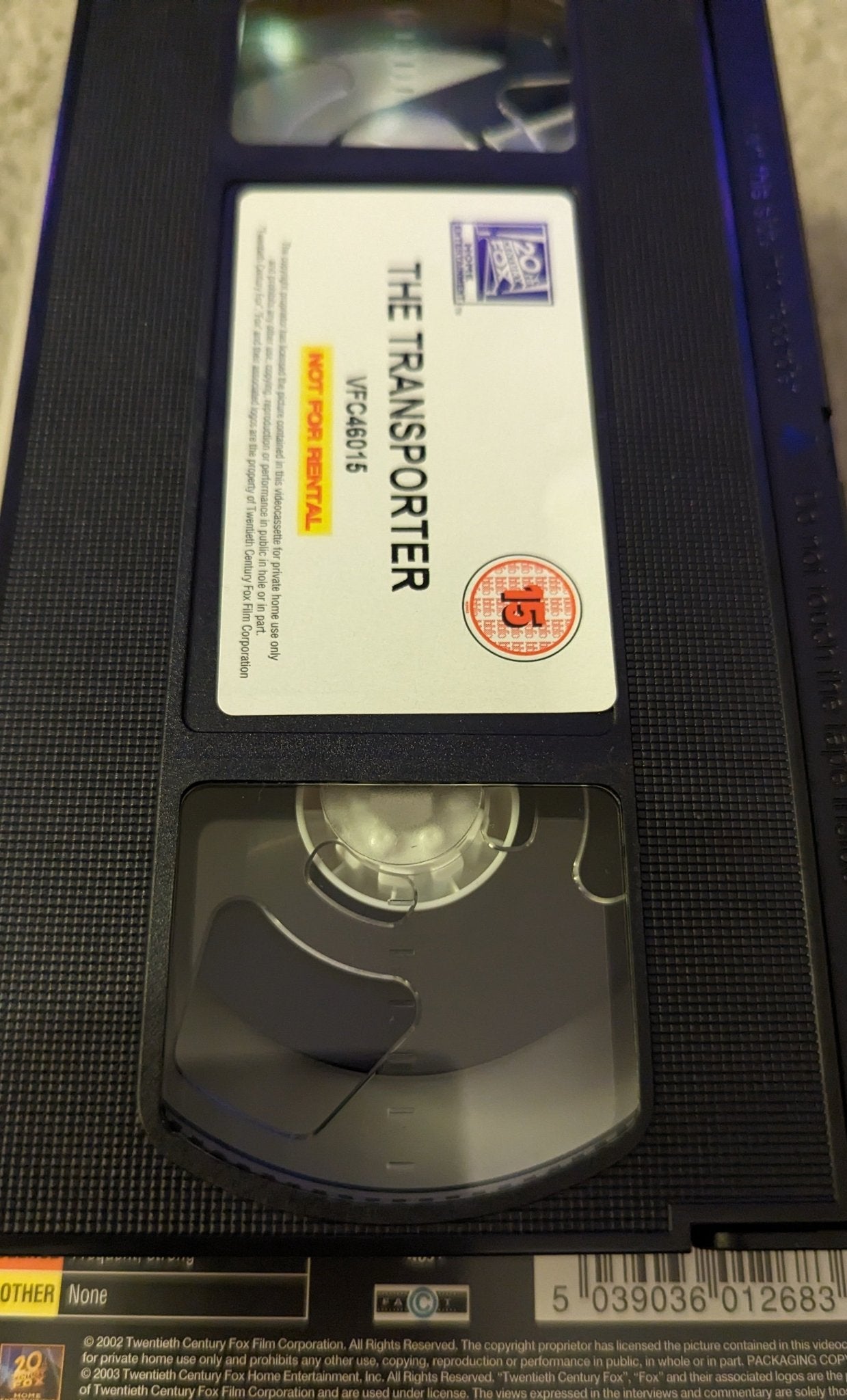 The Transporter (2002) VHS Video - Flippin Retro Video Shop