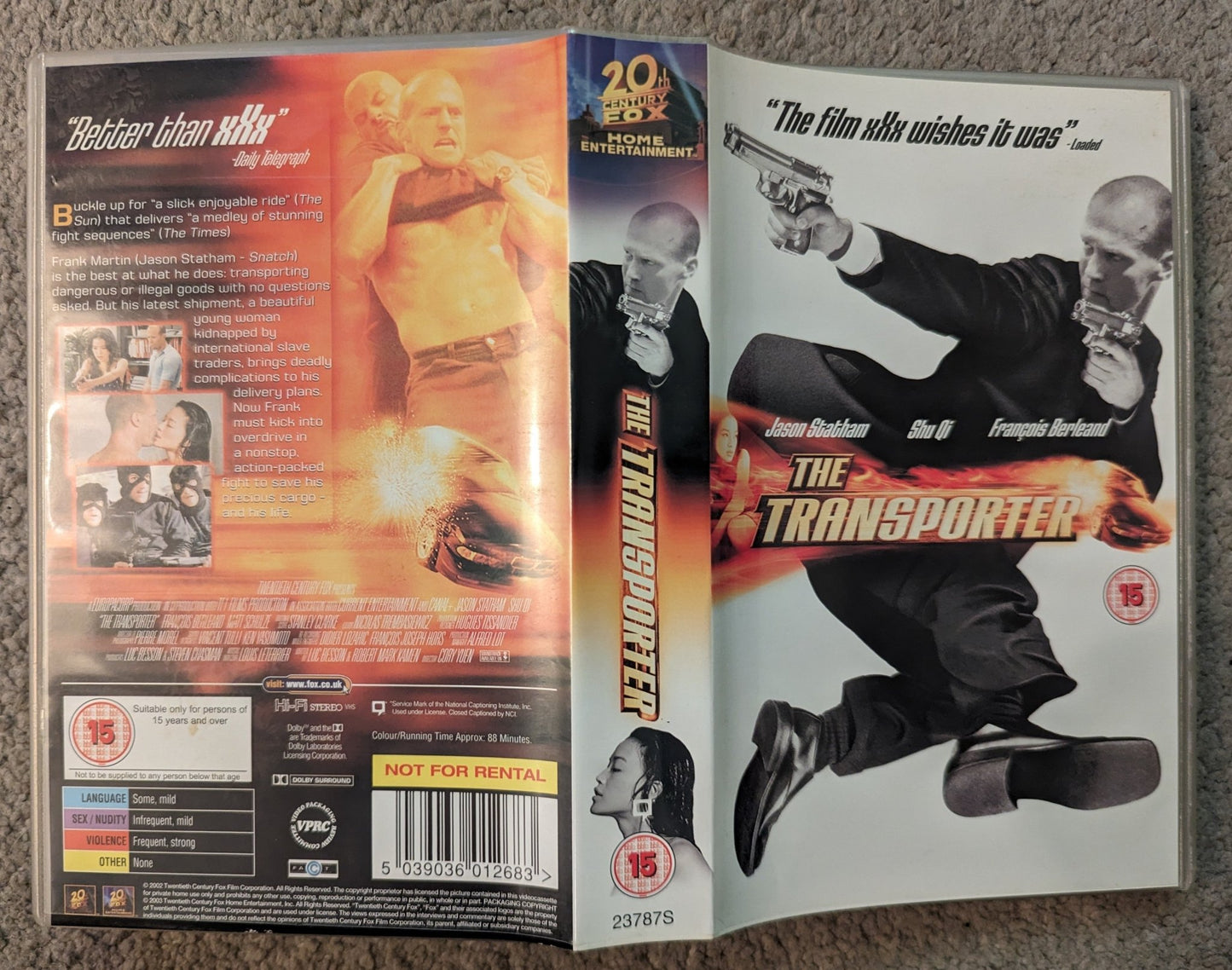 The Transporter (2002) VHS Video - Flippin Retro Video Shop