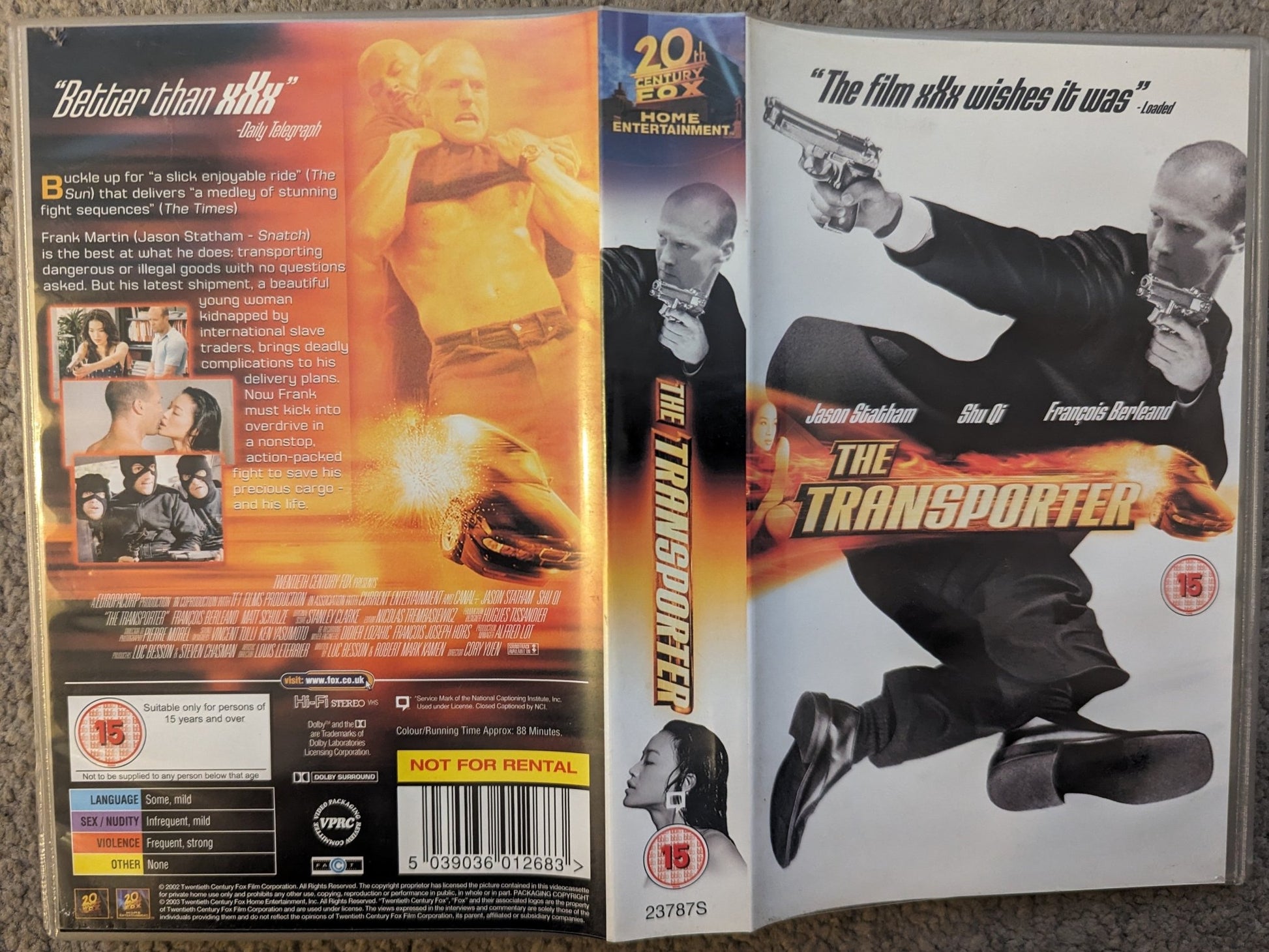 The Transporter (2002) VHS Video *Sealed* - Flippin Retro Video Shop