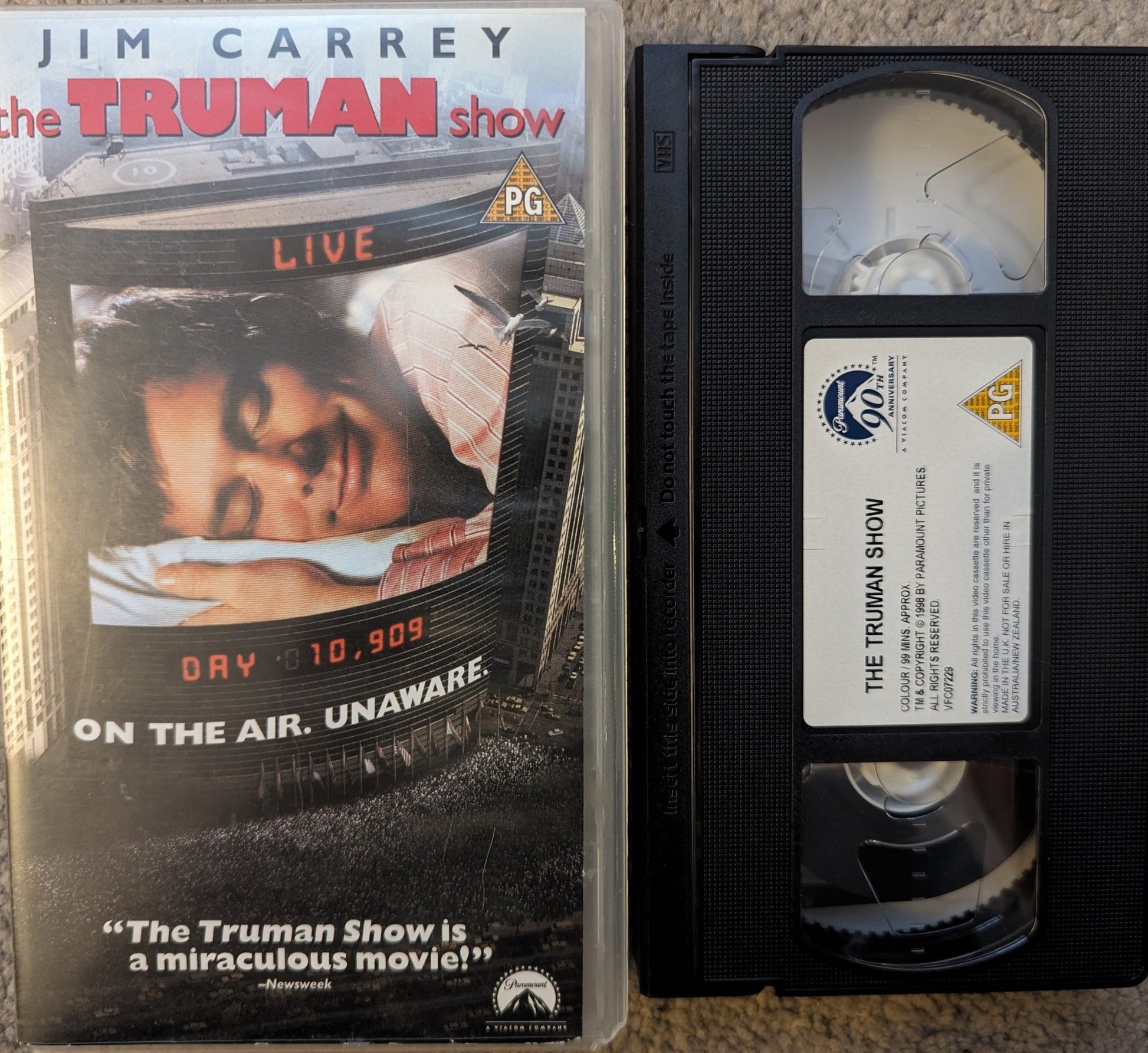 The Truman Show (1998) VHS Video - Flippin Retro Video Shop