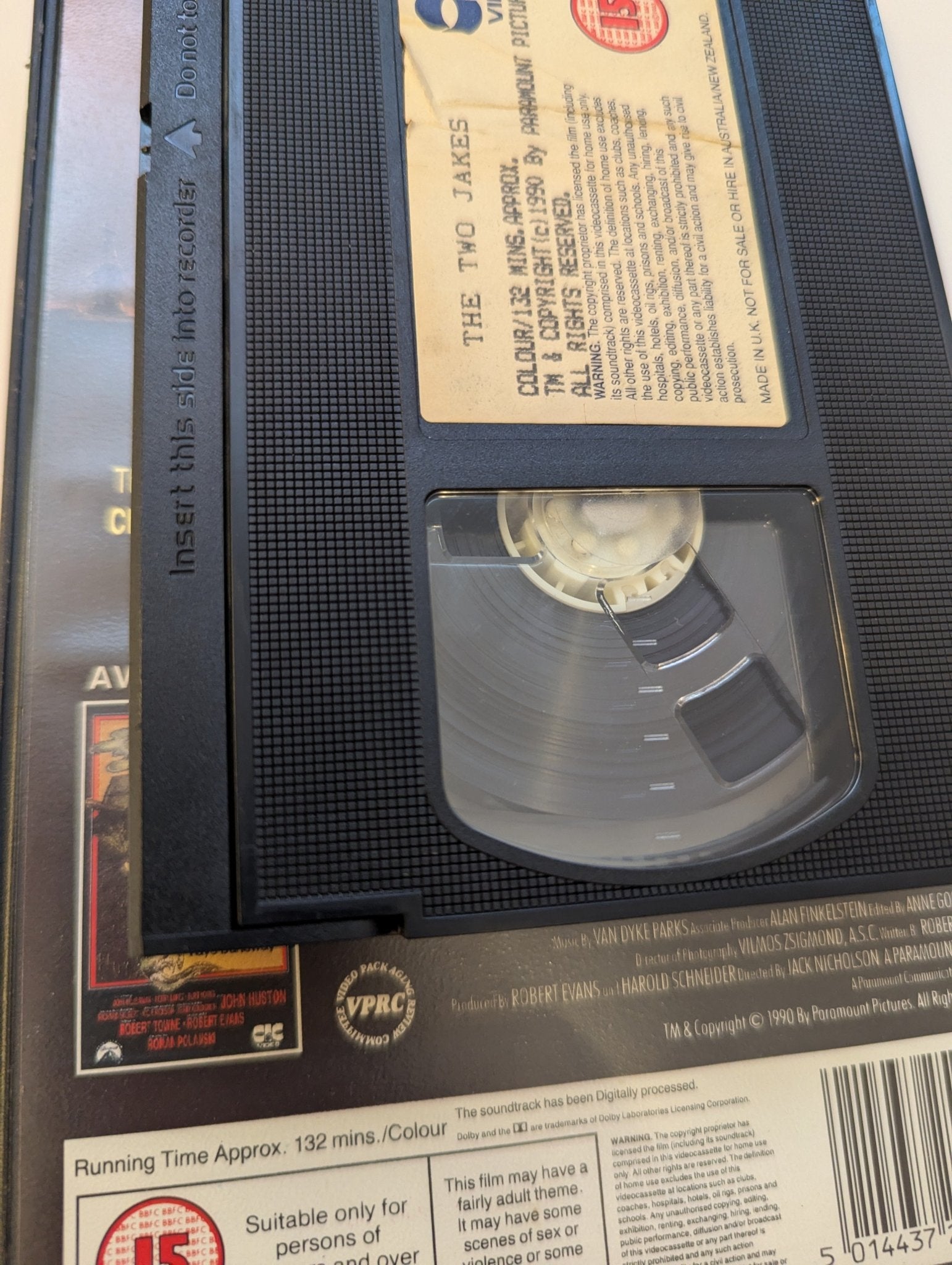 The Two Jakes (1990) VHS Video Ex Rental - Flippin Retro