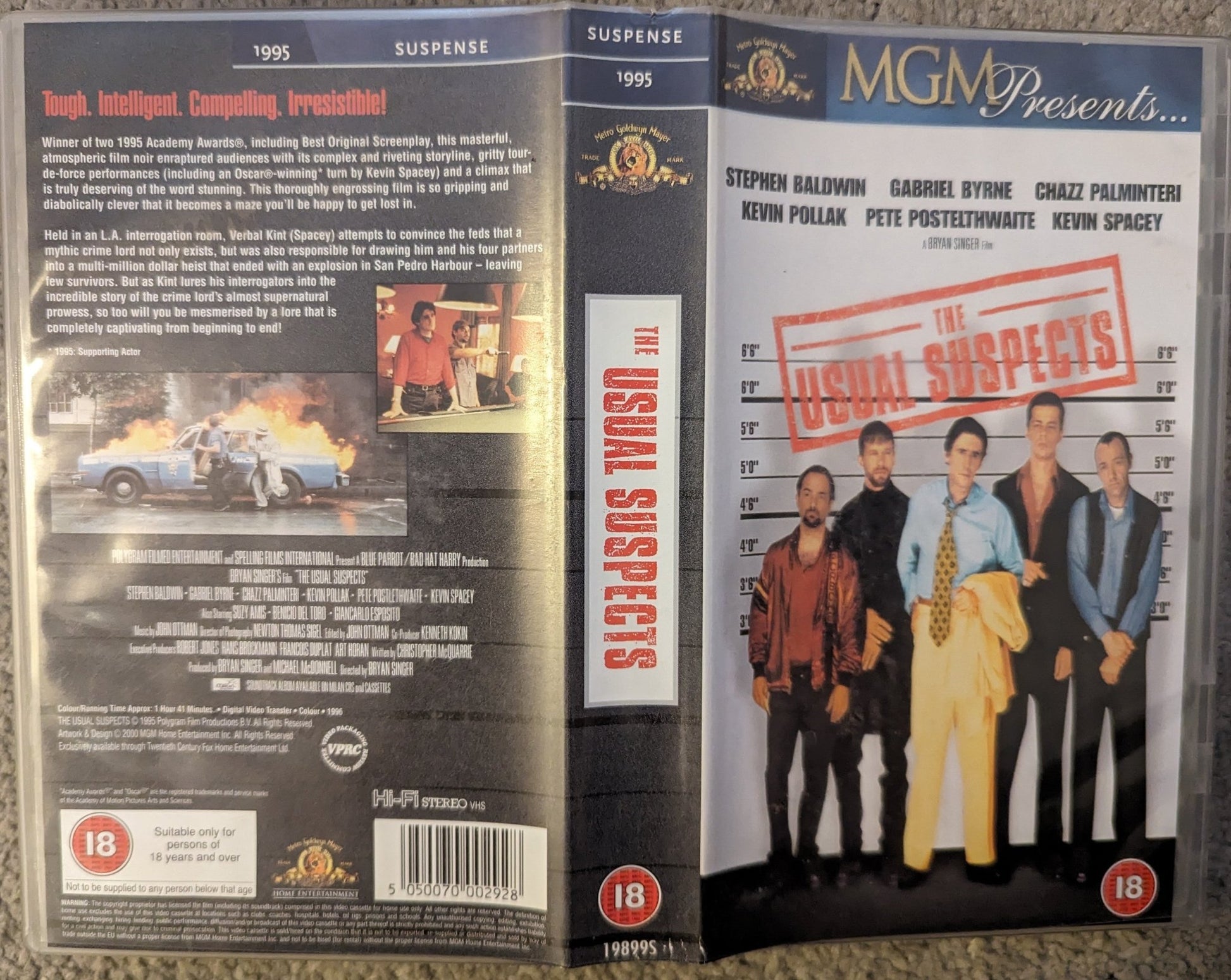 The Usual Suspects (1995) VHS Video MGM Presents - Flippin Retro Video Shop