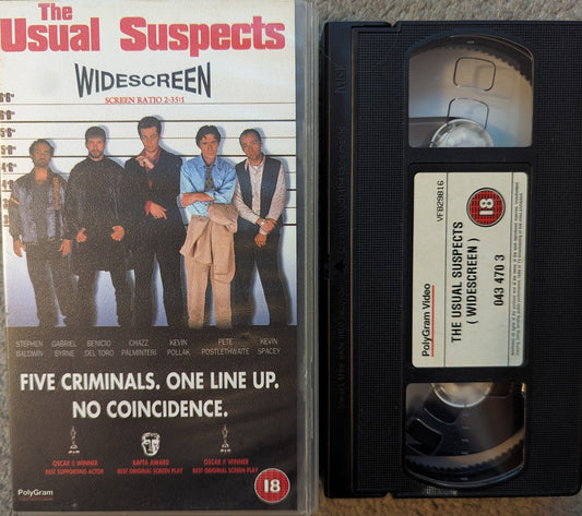 The Usual Suspects (1995) VHS Video Wide - screen - Flippin Retro Video Shop