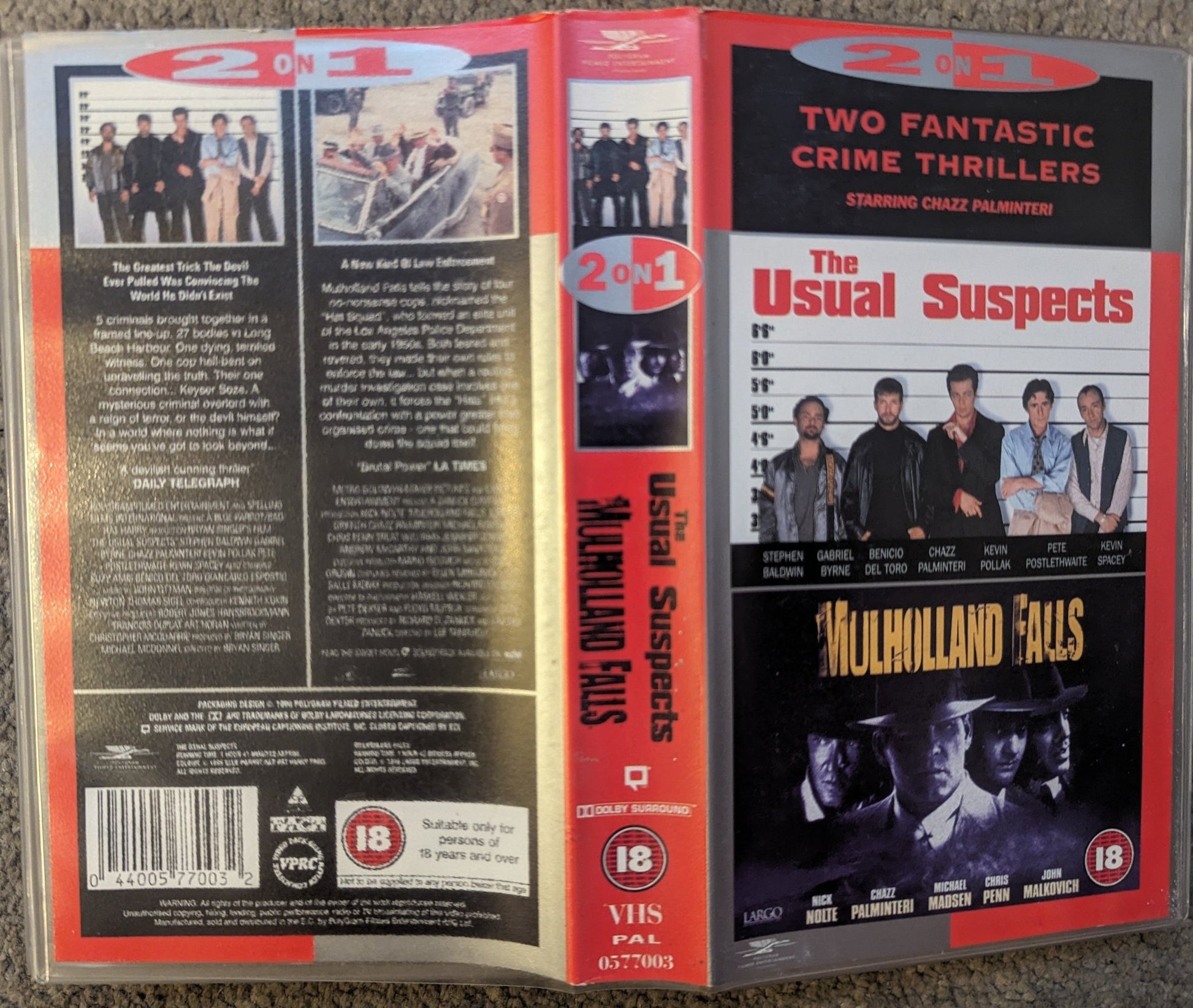 The Usual Suspects / Mulholland Drive VHS Video - Flippin Retro Video Shop