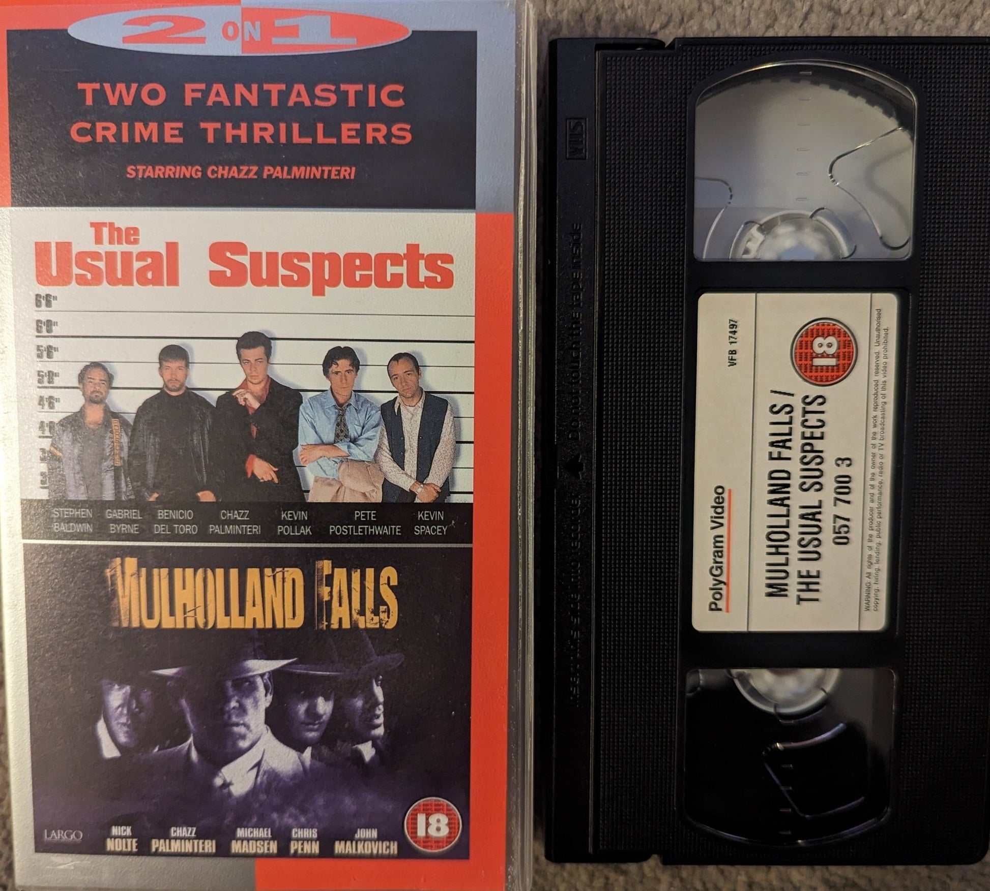 The Usual Suspects / Mulholland Drive VHS Video - Flippin Retro Video Shop