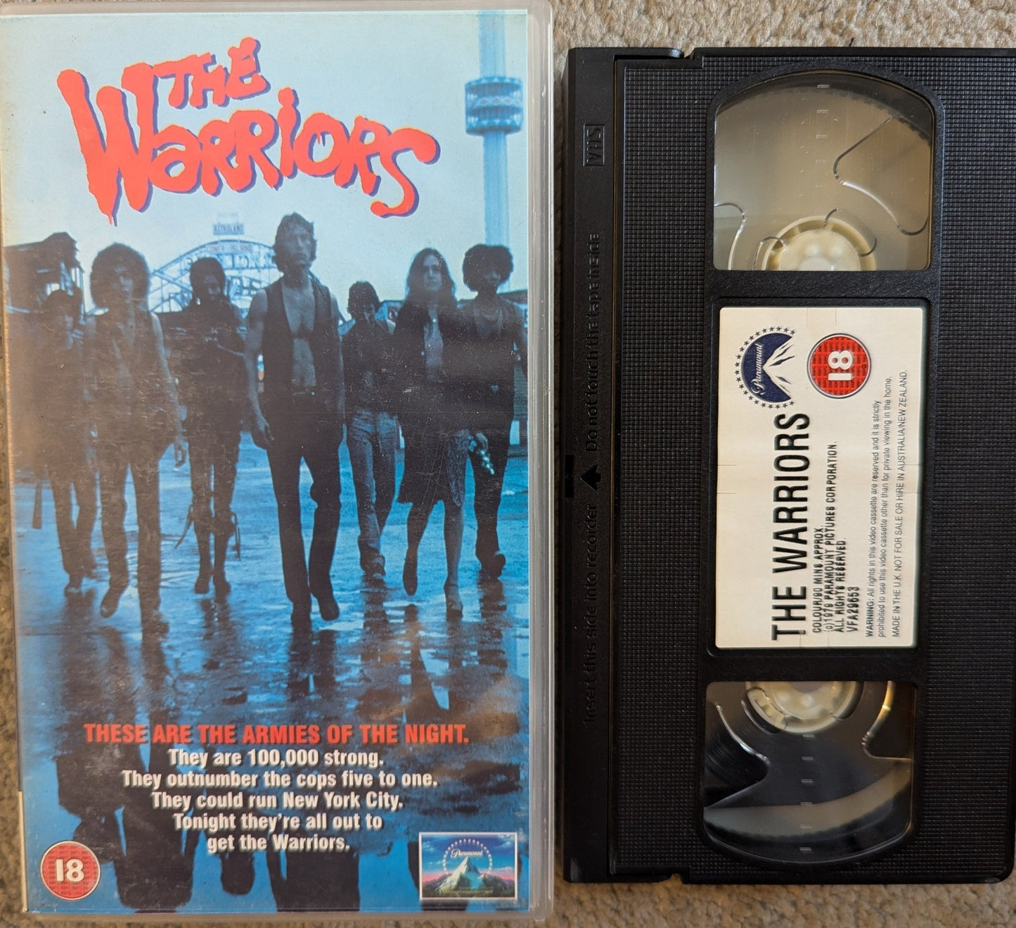 The Warriors (1979) VHS Video - Flippin Retro Video Shop