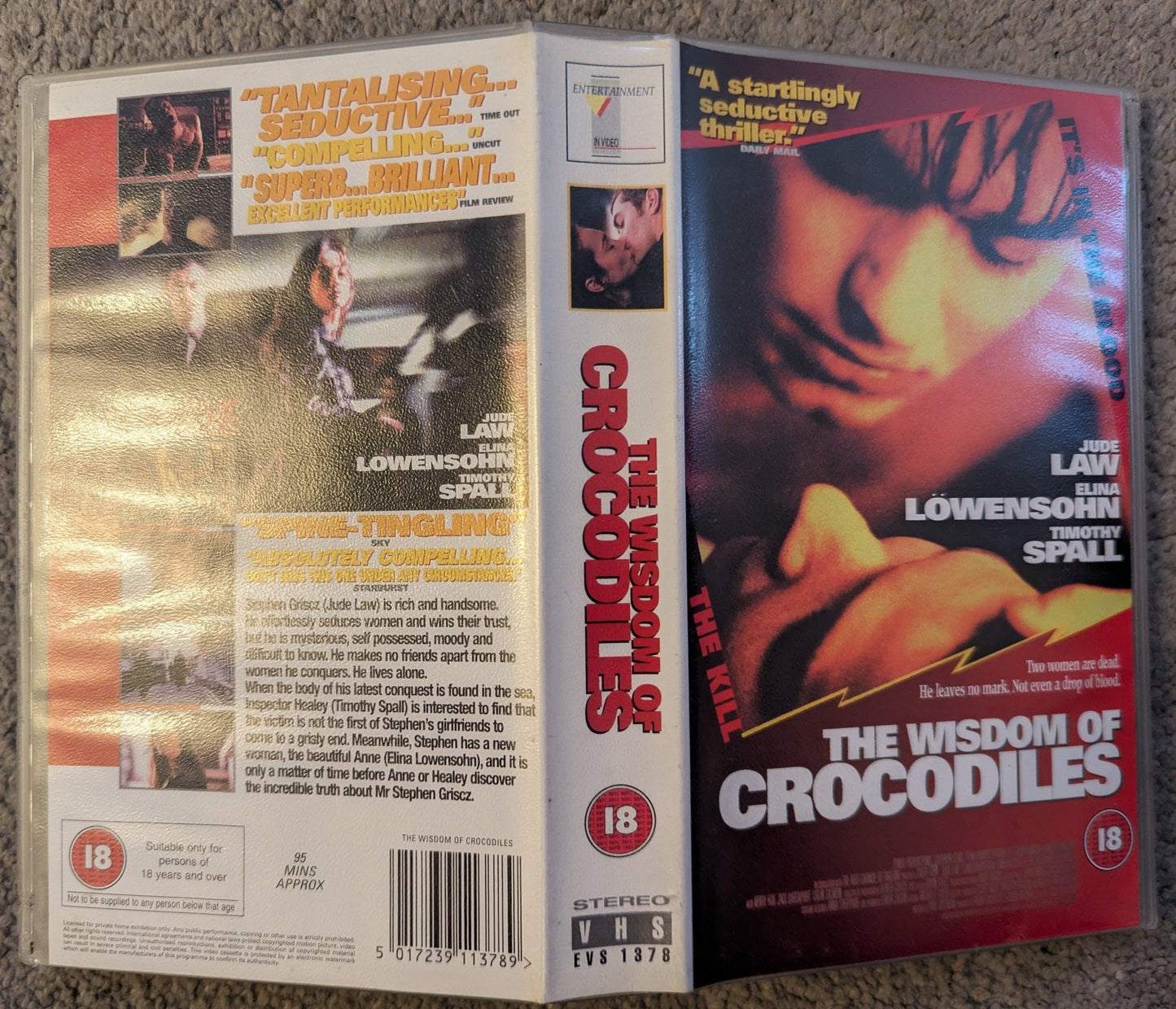 The Wisdom Of Crocodiles (1998) VHS Video - Flippin Retro Video Shop