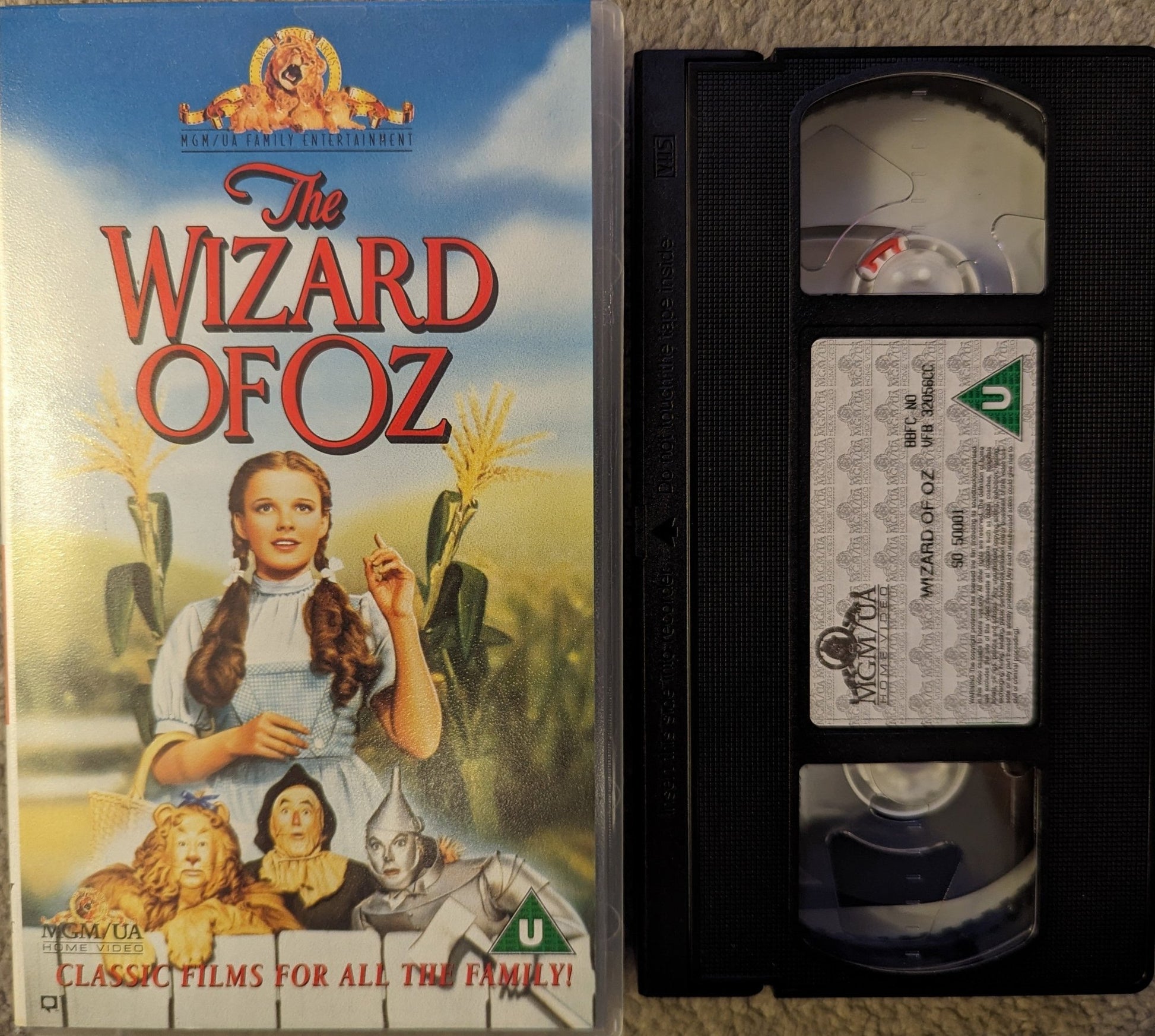 The Wizard Of Oz (1939) VHS Video alt - Flippin Retro Video Shop