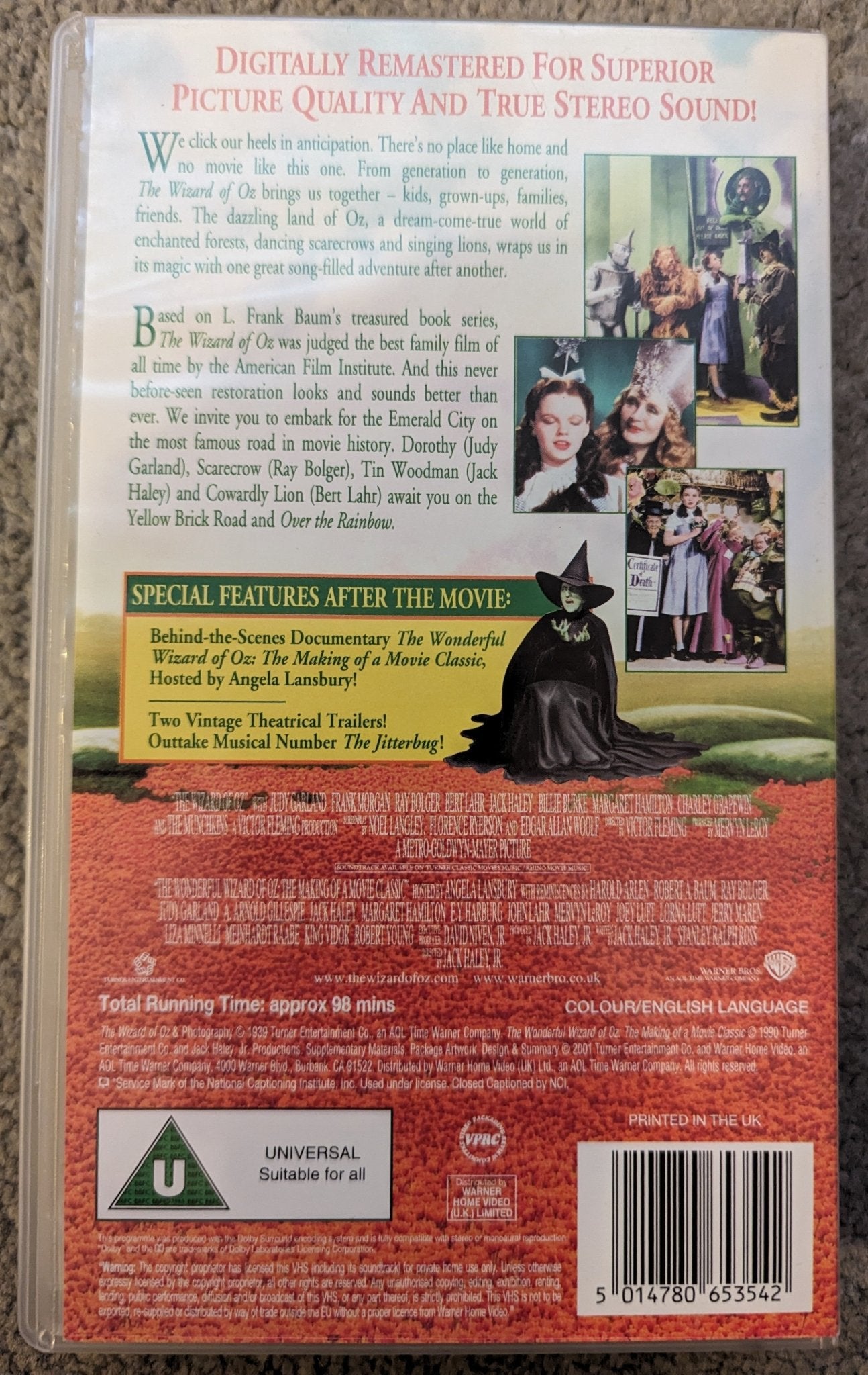 The Wizard Of OZ (1939) VHS Video *Sealed* - Flippin Retro Video Shop