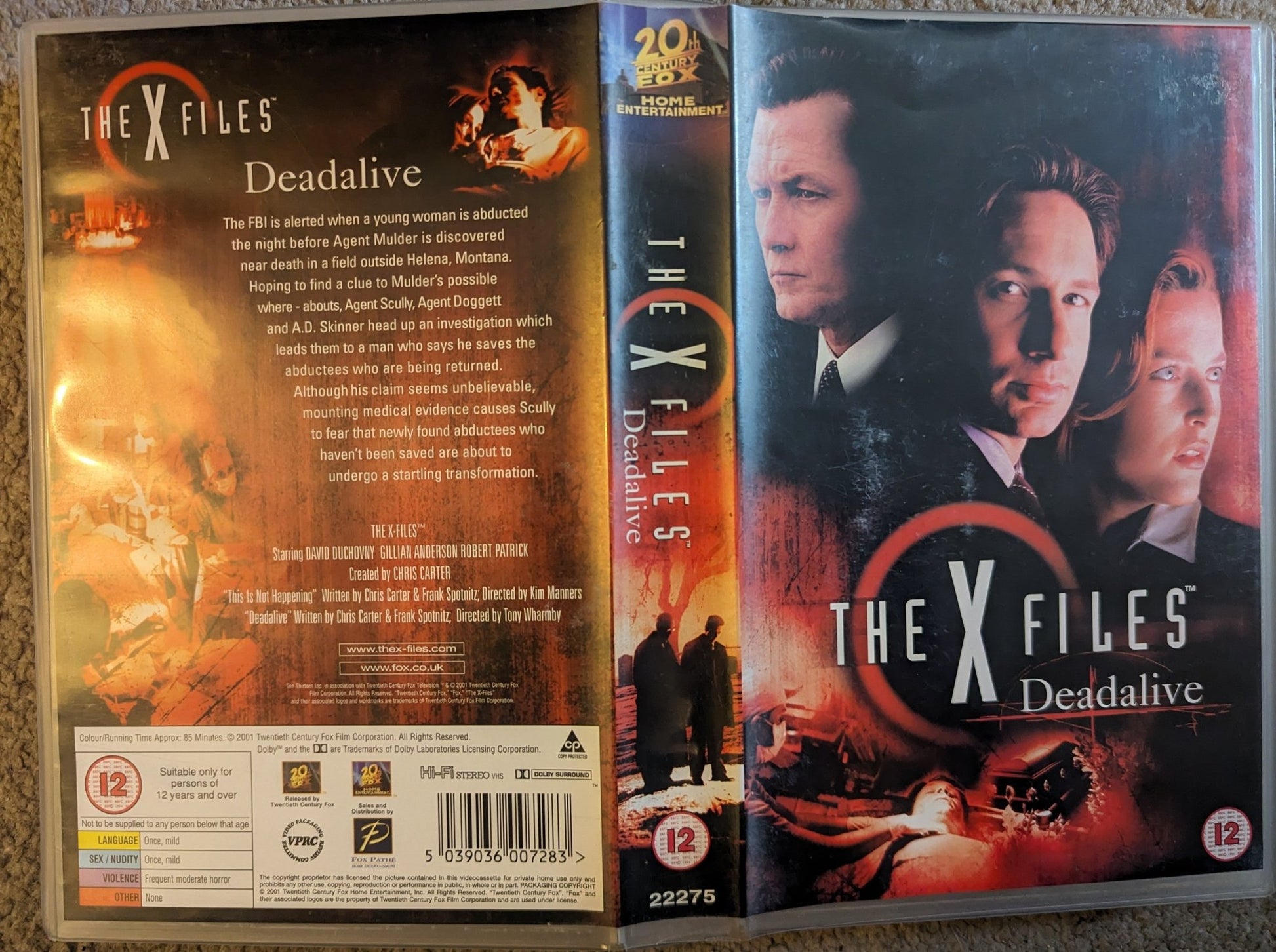 The X Files Deadalive VHS Video Ex Rental - Flippin Retro Video Shop