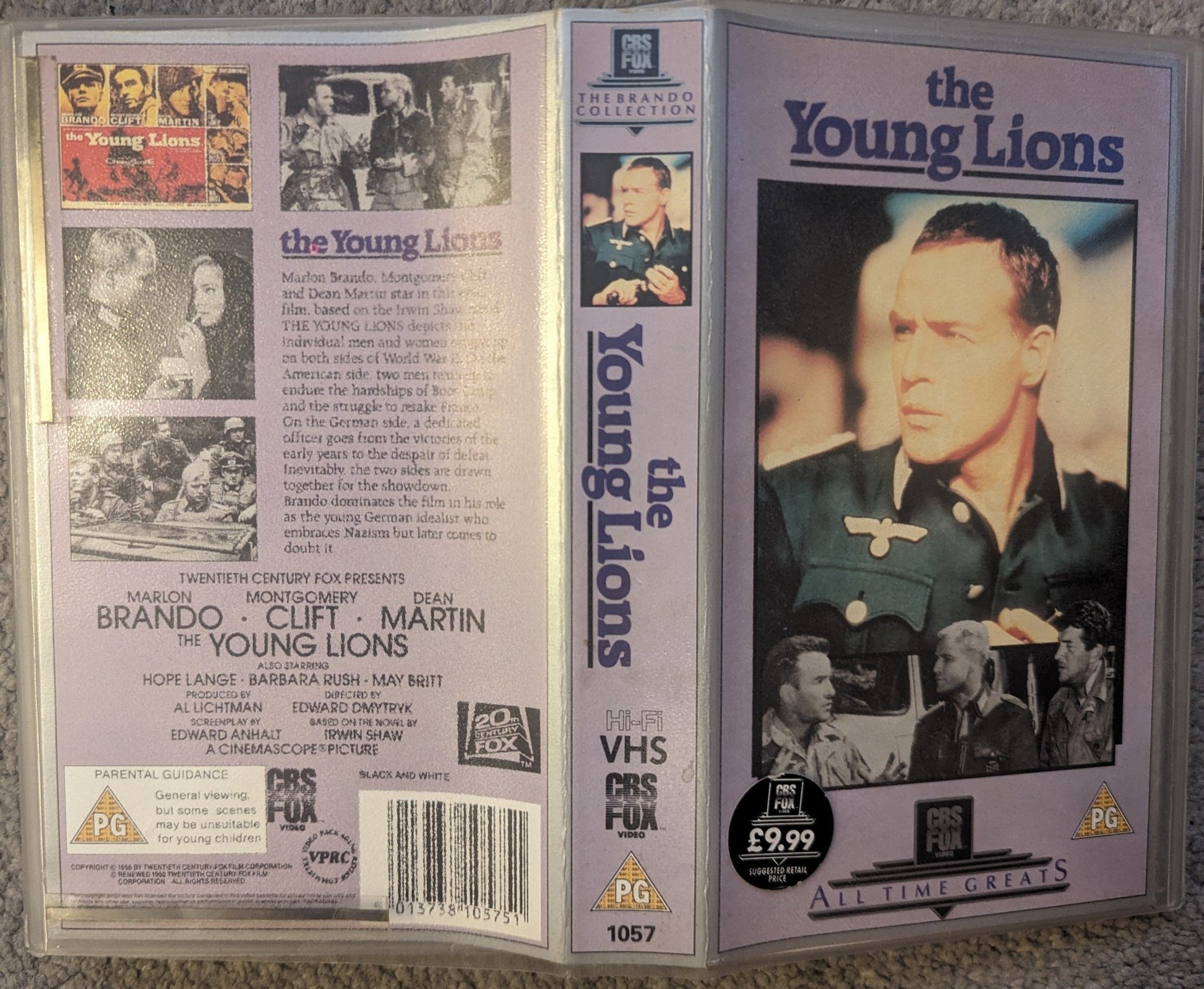 The Young Lions (1958) VHS Video - Flippin Retro Video Shop