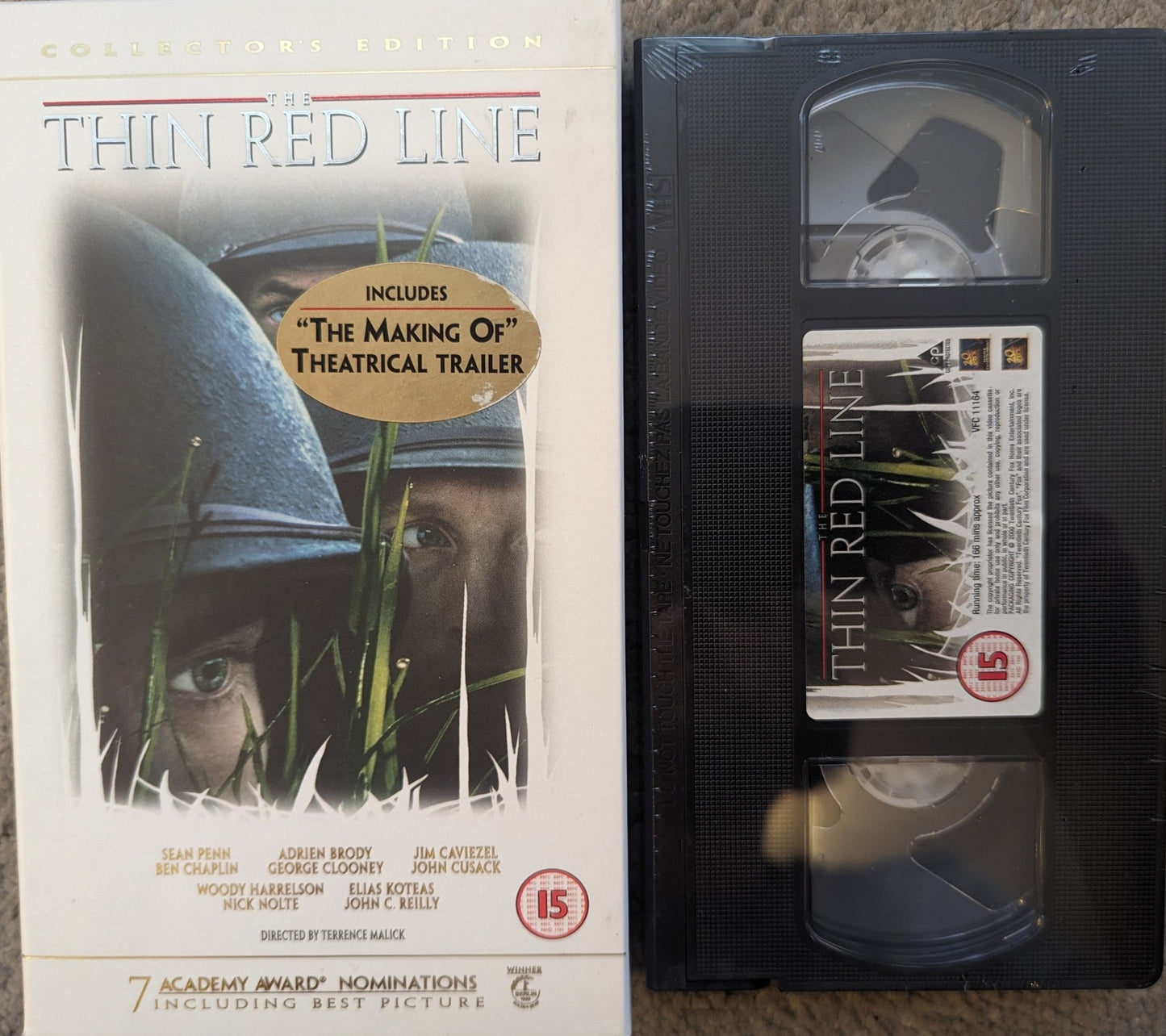 Thin Red Line (1998) VHS Video (Card case) - Flippin Retro Video Shop