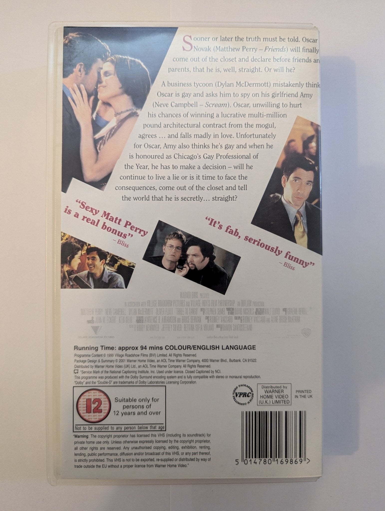 Three To Tango (1999) VHS Video - Flippin Retro Video Shop