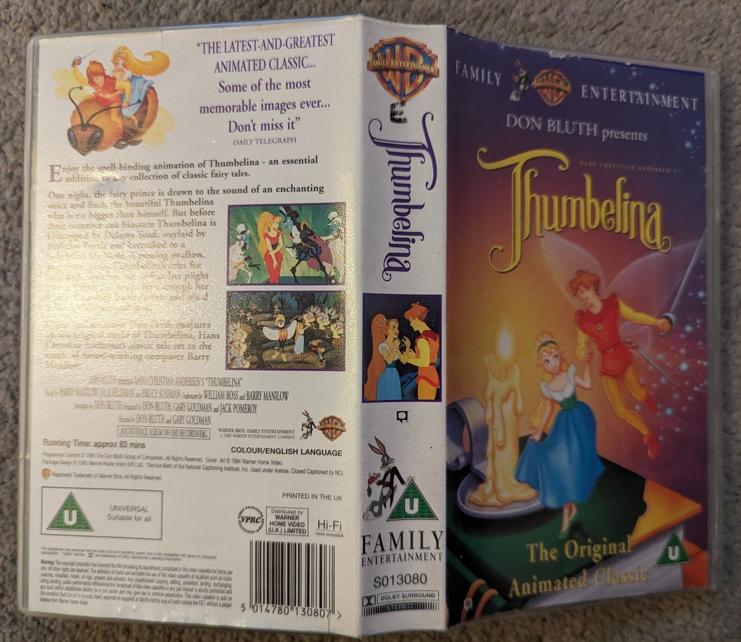 Thumbelina (1994) VHS Video - Flippin Retro Video Shop